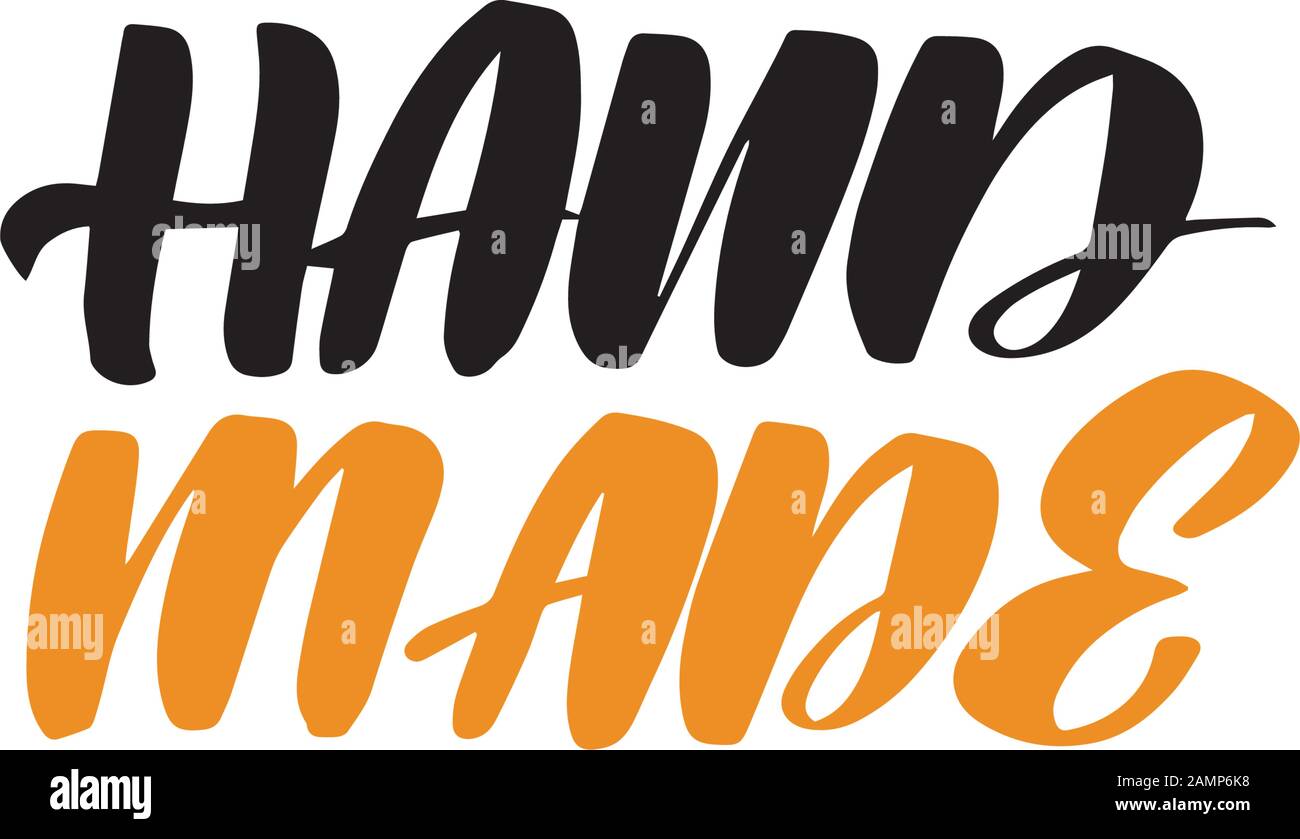 Vector calligraphy stock illustration isolated on white background.  Stock Vector