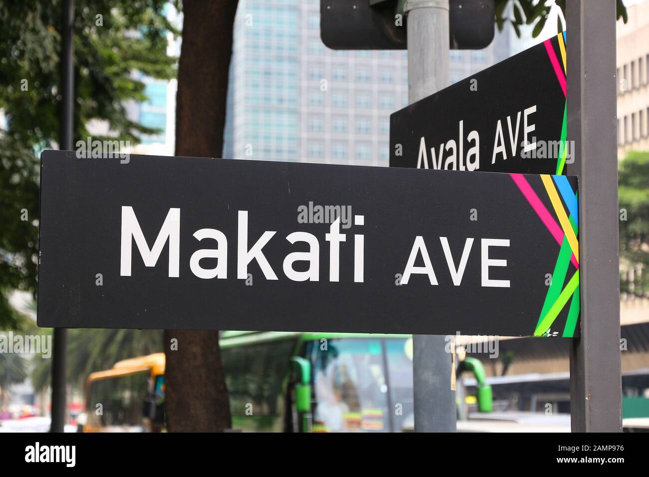 MANILA, PHILIPPINES DECEMBER 7, 2017 Makati Avenue in Makati City