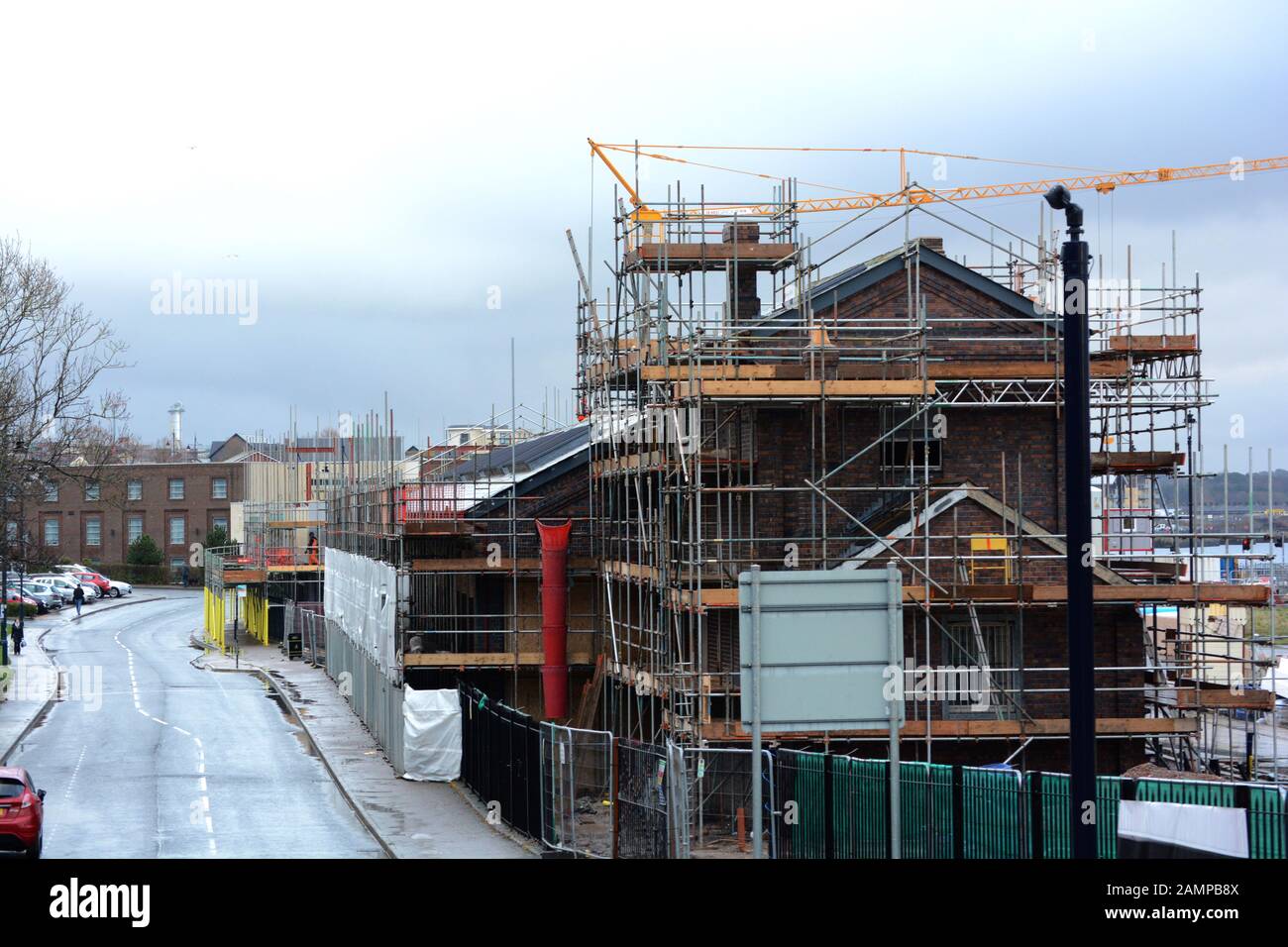 Barry, Vale of / Wales January 6 2020 Waterfront development in Barry South Wales