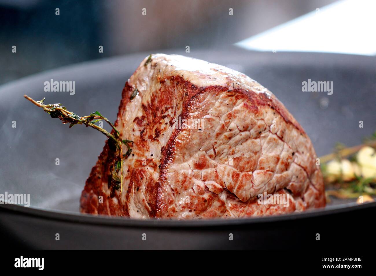 Cooking fillet beef steak Stock Photo - Alamy