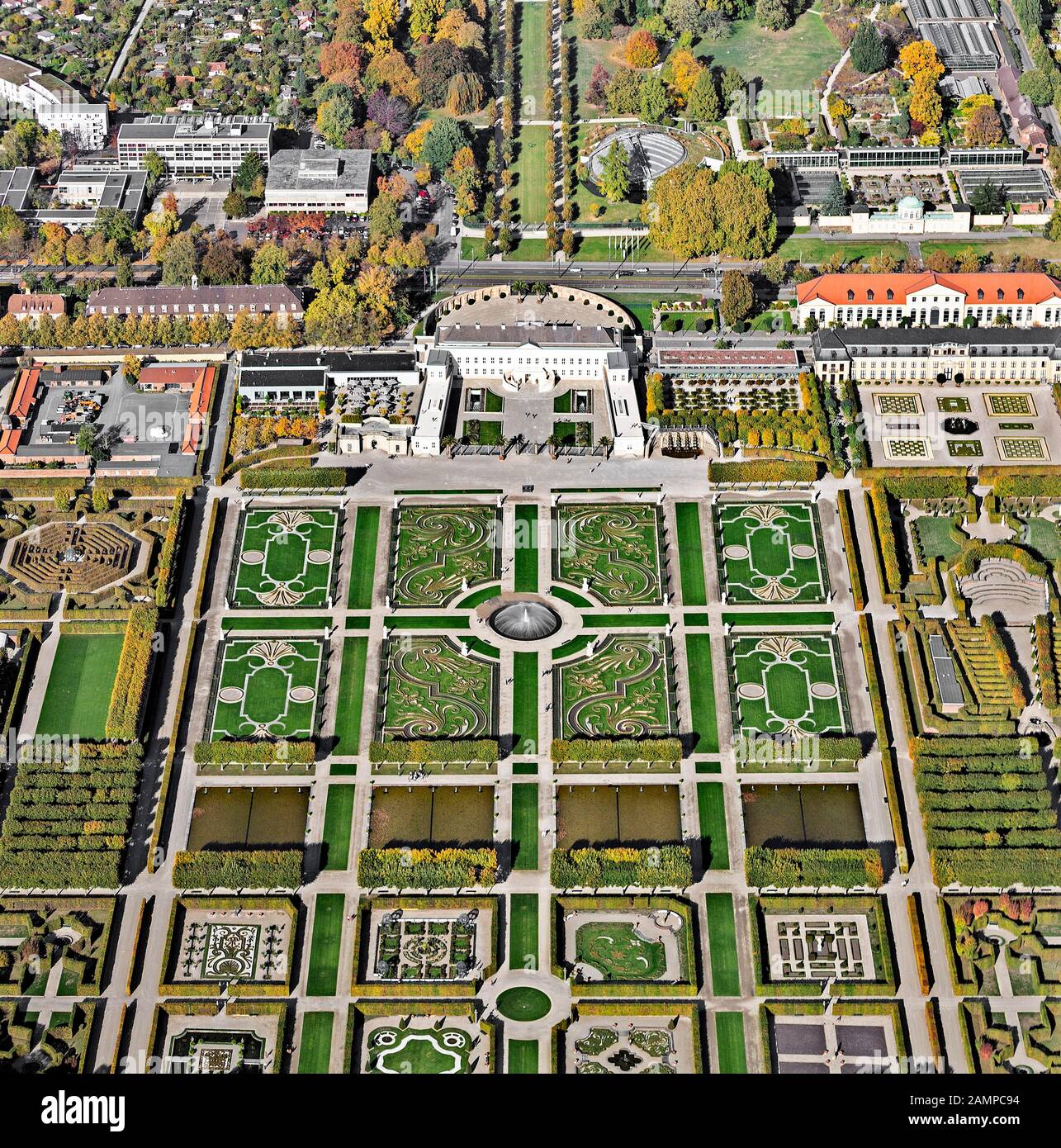 Great Garden, Herrenhausen Gardens, Baroque Garden, Castle