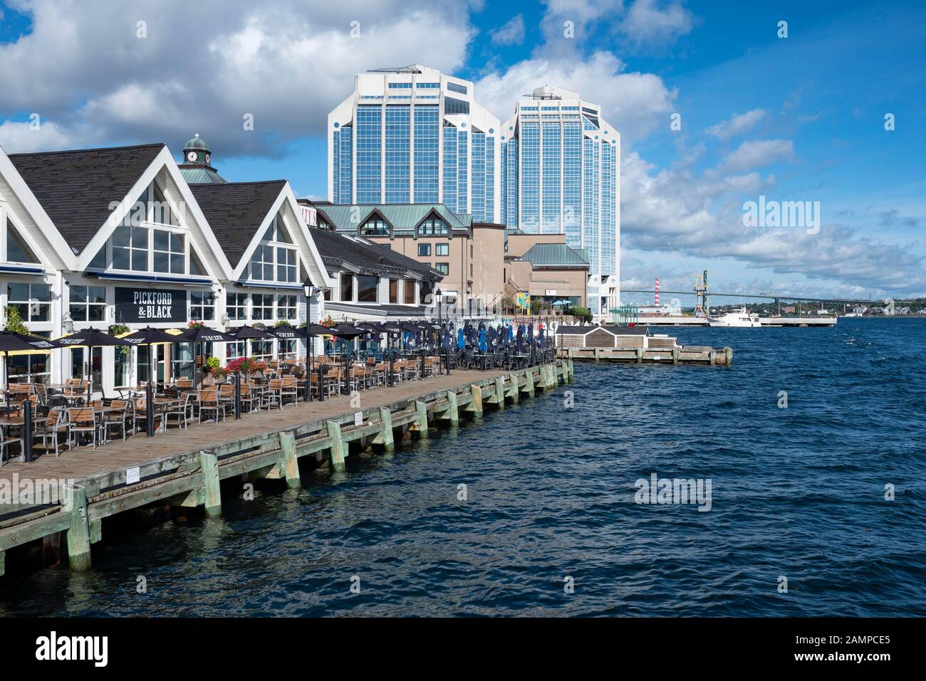 Shore promenade, Halifax, Nova Scotia, Canada Stock Photo Alamy