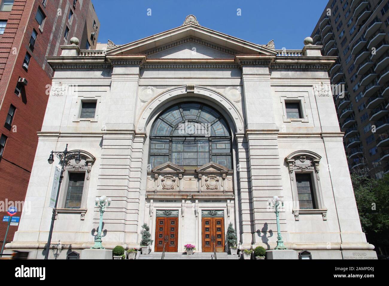NEW YORK, USA - JULY 6, 2013: First Church of Christ, Scientist at Central Park West in New York. The church was built in 1901 and is registered as Ce Stock Photo