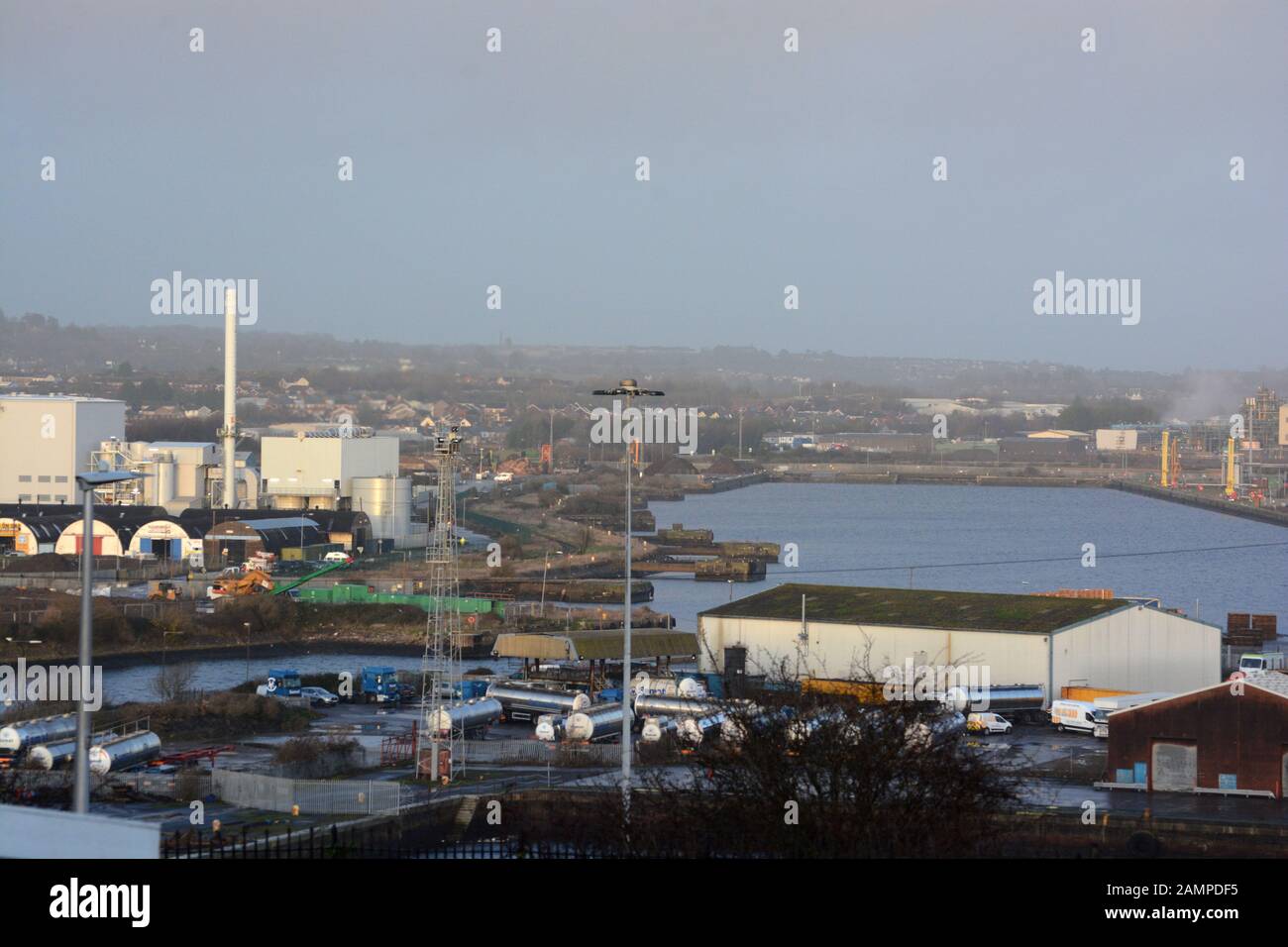 Barry, Vale of / Wales January 6 2020 Waterfront