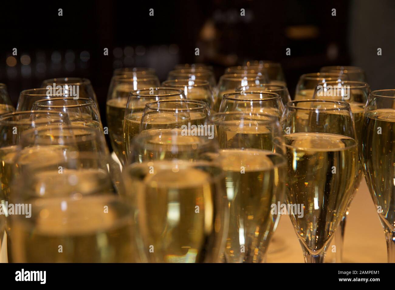 Glasses of champagne. Stock Photo
