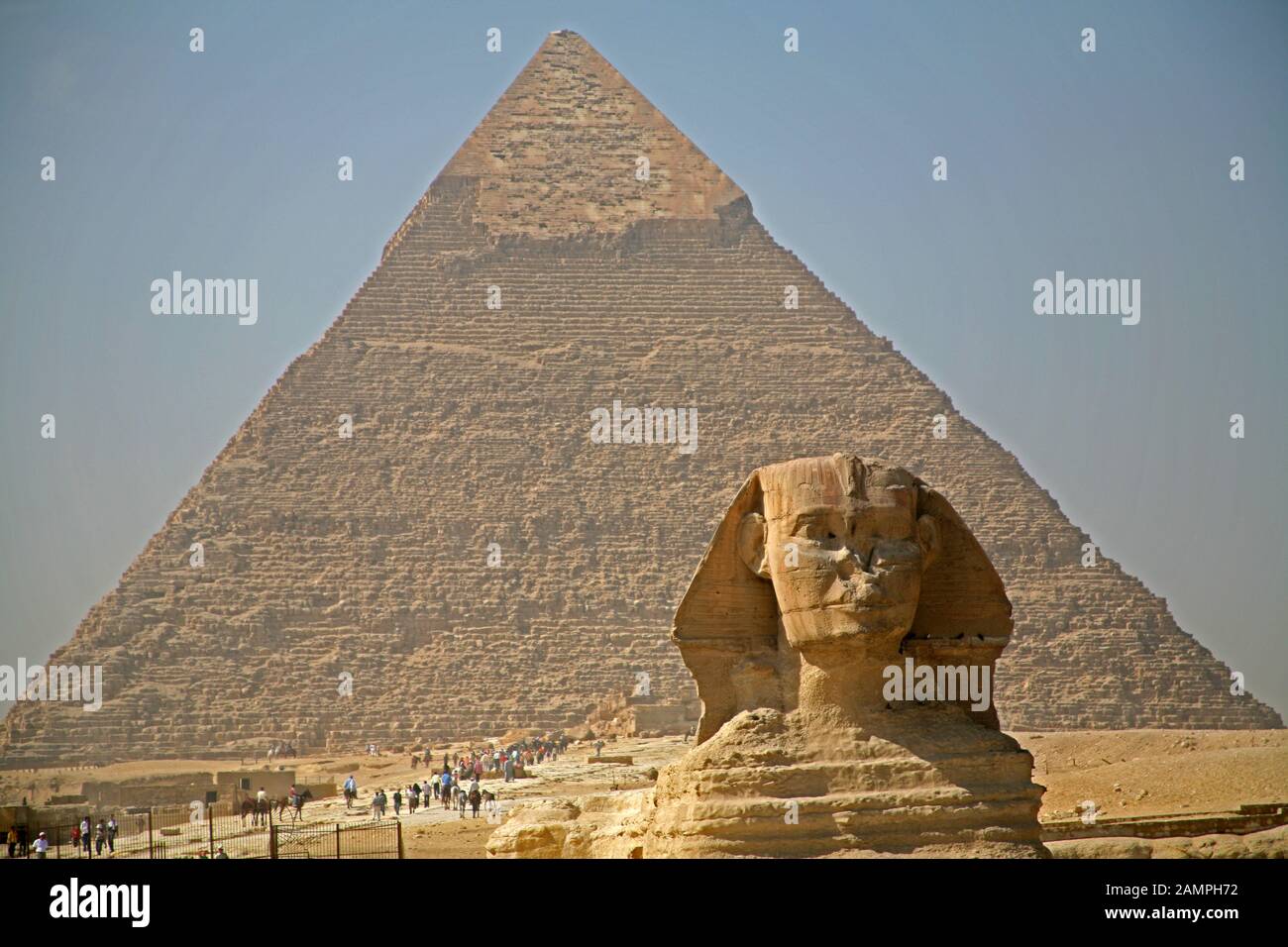 The Pyramids And Sphinx Giza Plateau Cairo Egypt Stock Photo Alamy