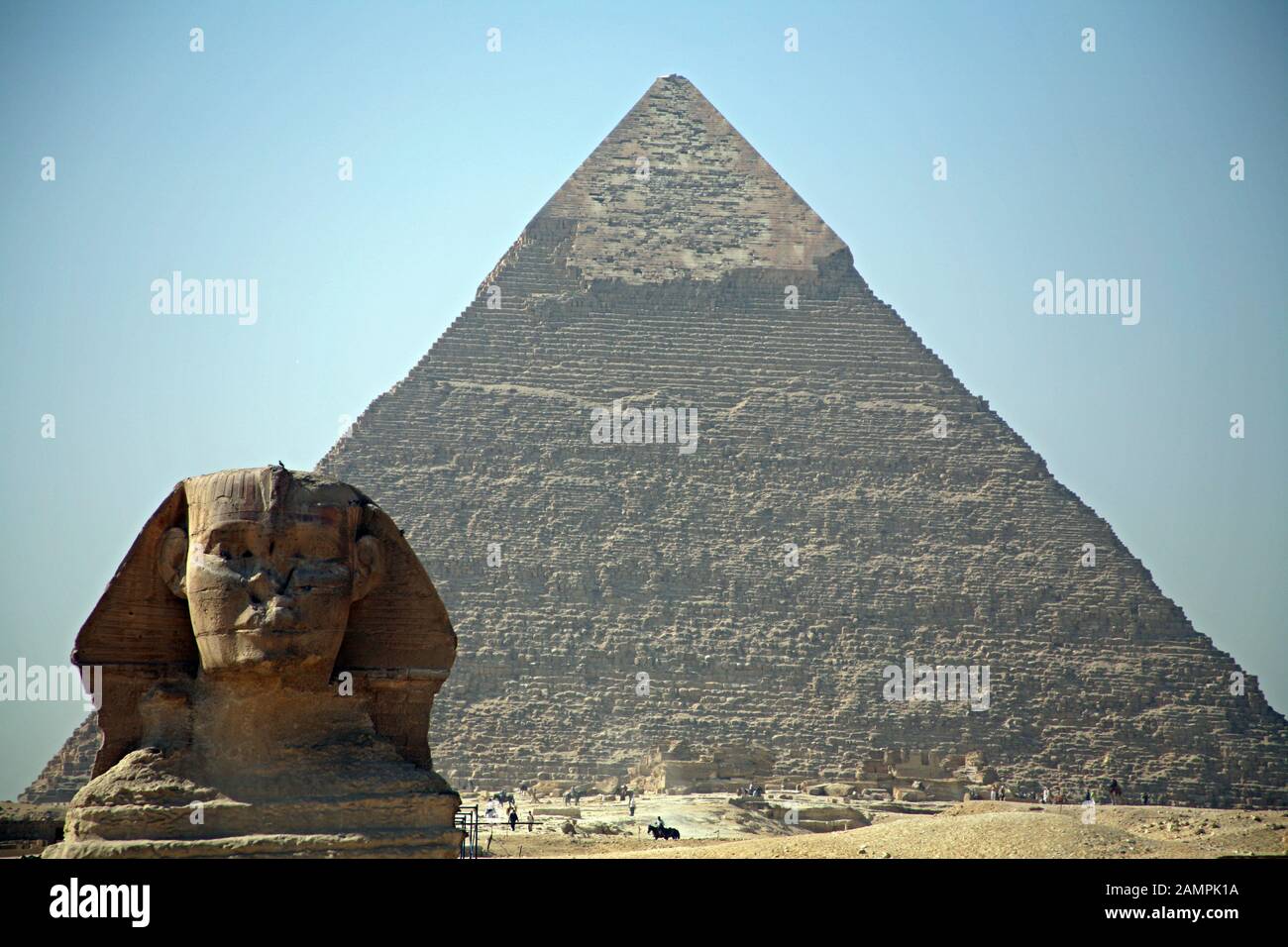 The Pyramids And Sphinx Giza Plateau Cairo Egypt Stock Photo Alamy