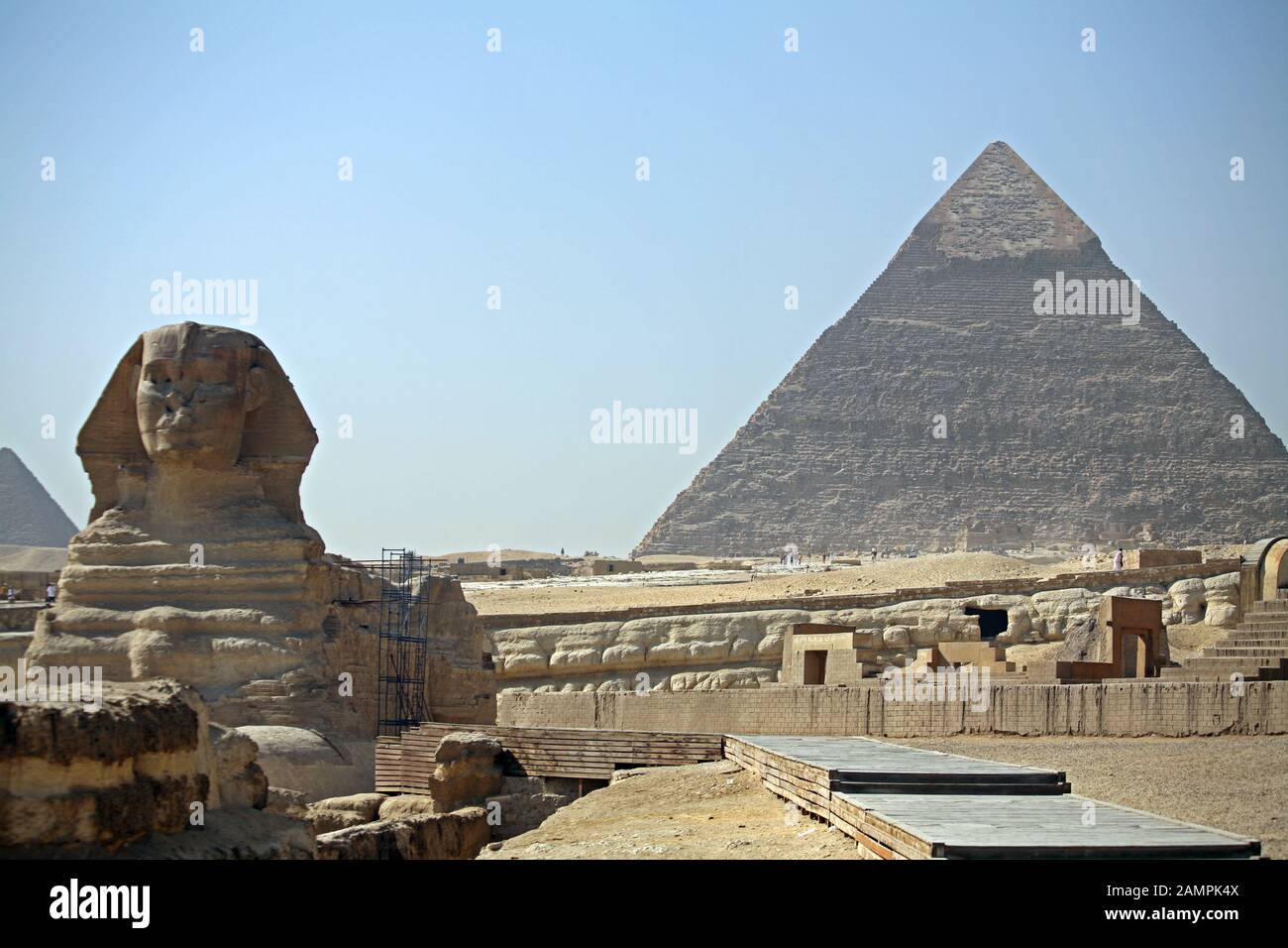 The Pyramids And Sphinx Giza Plateau Cairo Egypt Stock Photo Alamy
