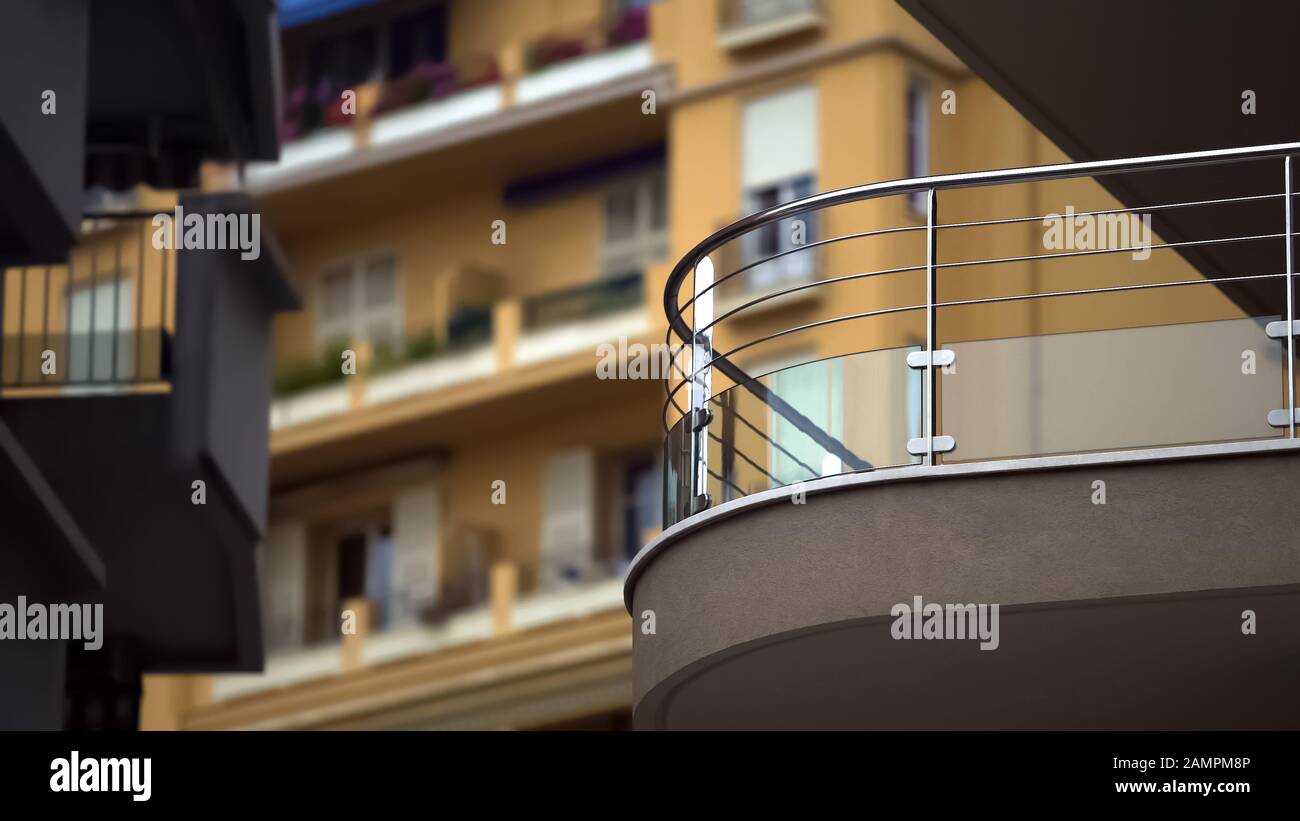 Balconies Expensive Flats High Resolution Stock Photography and Images ...