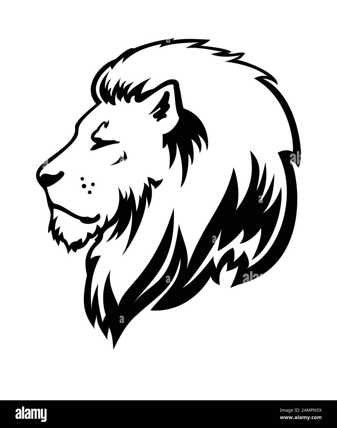 Wild Lion Vector Icon Logo Template Stock Vector Image & Art - Alamy