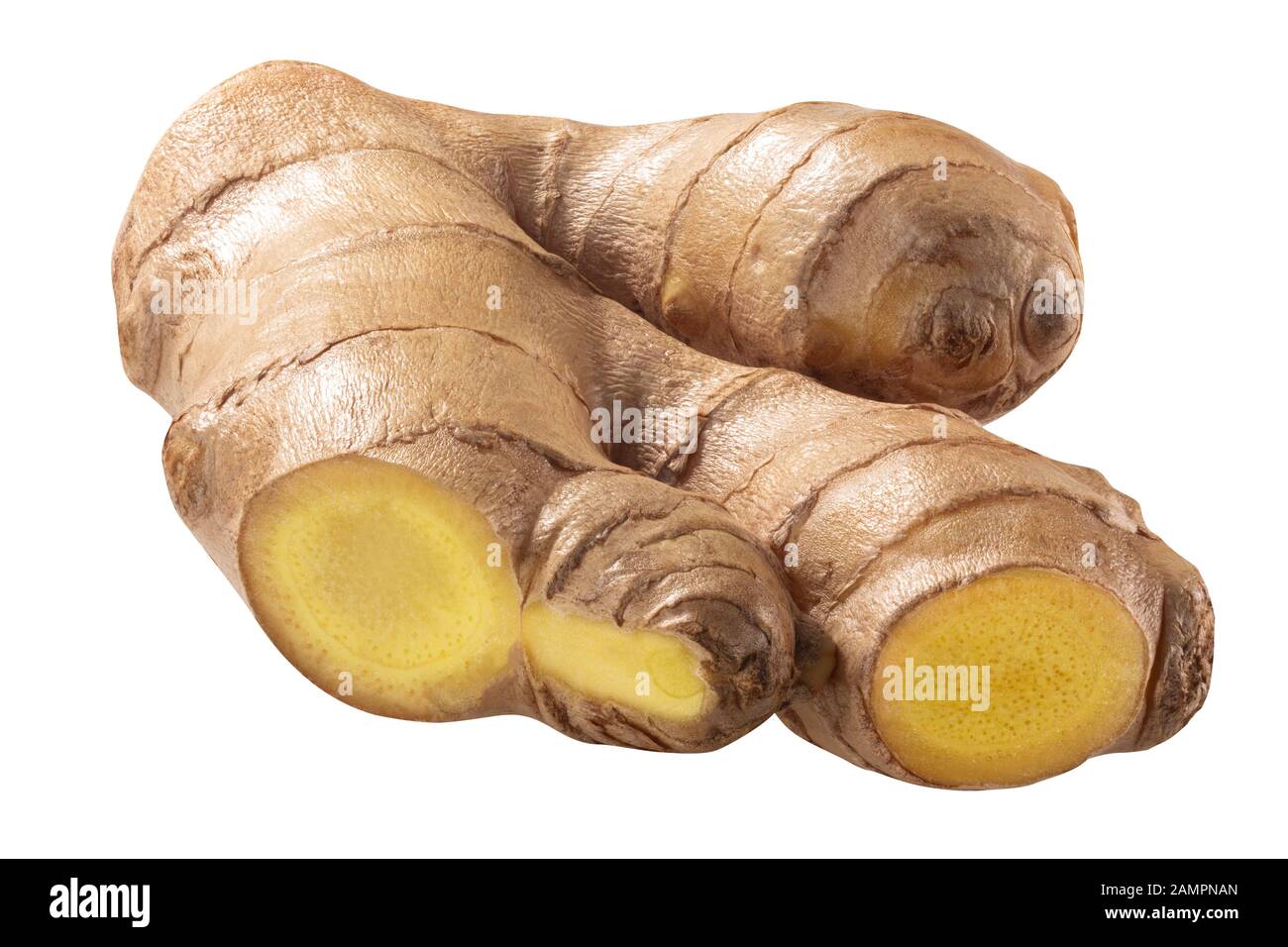 Ginger root (Zingiber officinale rhizome), isolated Stock Photo Alamy
