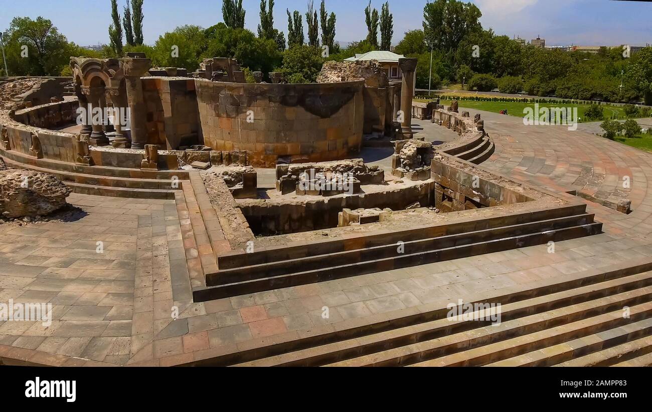 Ancient Stone Ruins Of Former Cathedral, Historical Heritage ...