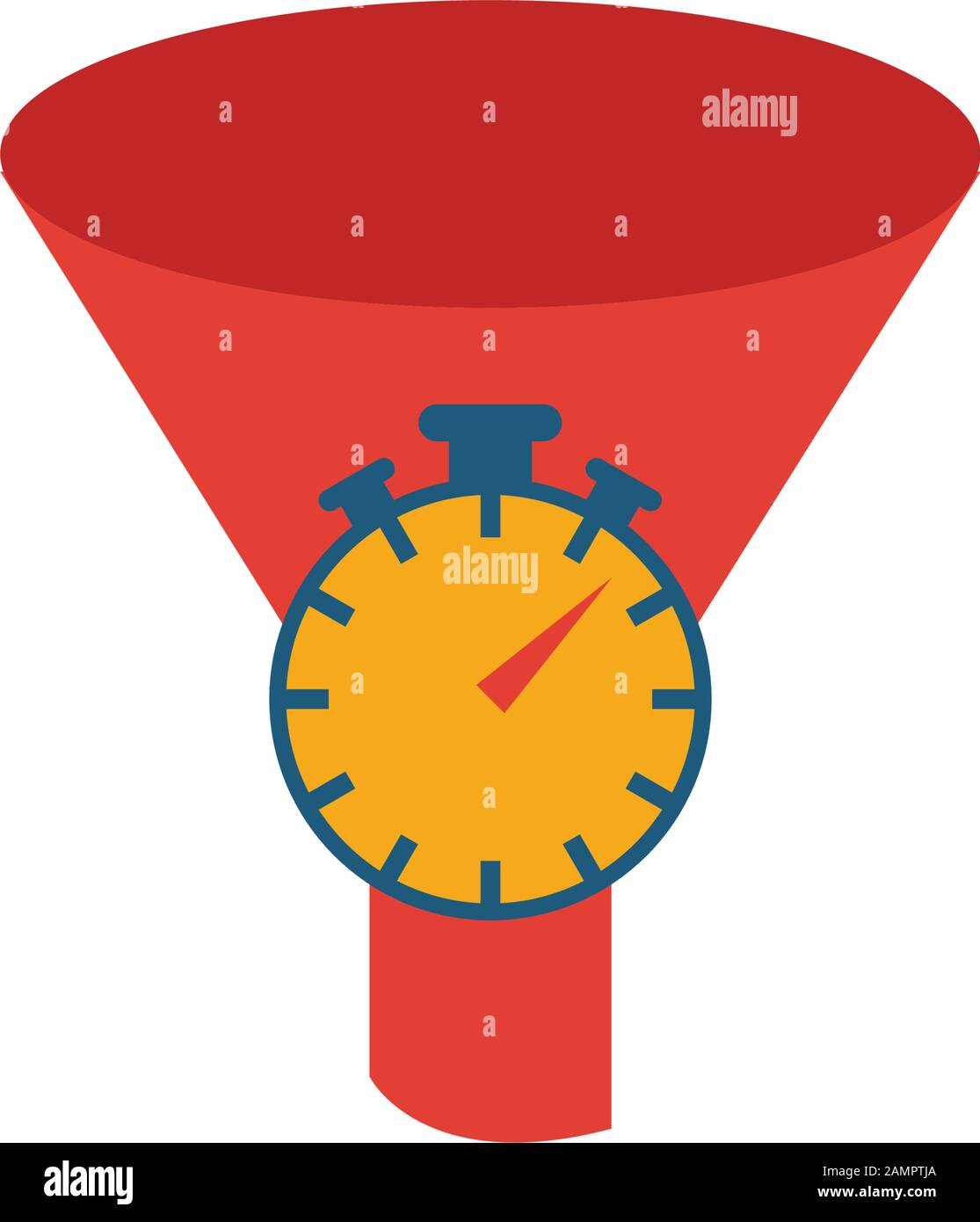 Funnel Velocity icon. Simple flat element from crm collection. Creative
