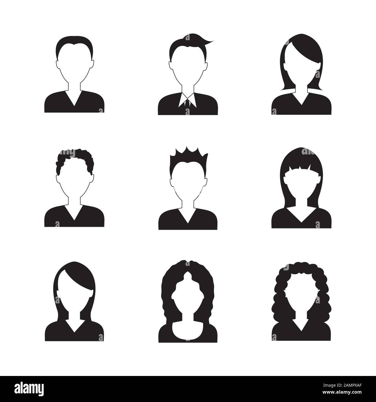 Staff silhouettes Stock Vector Images - Alamy