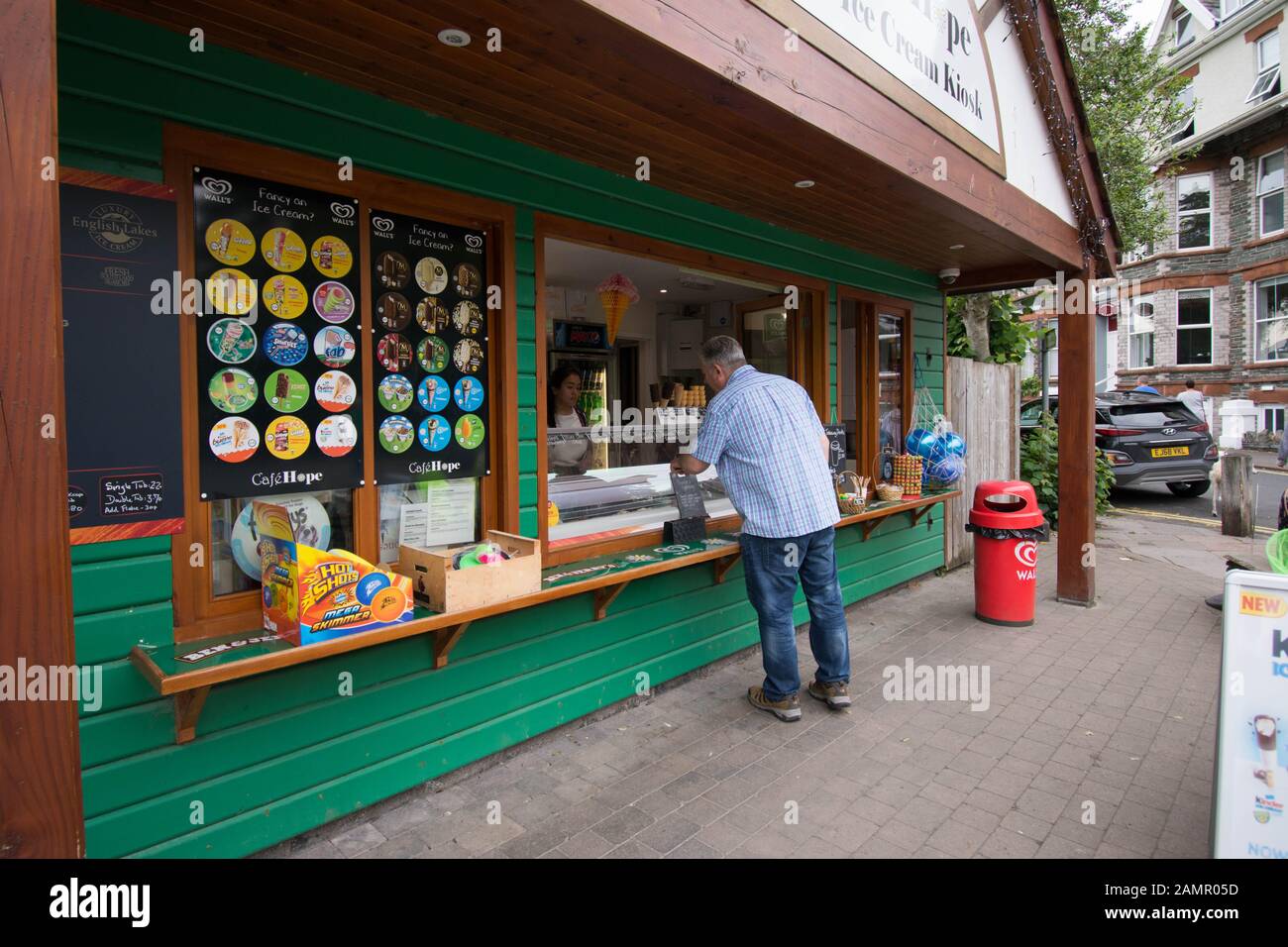 Dog friendly cafe Keswick the Lake District UK Stock Photo Alamy