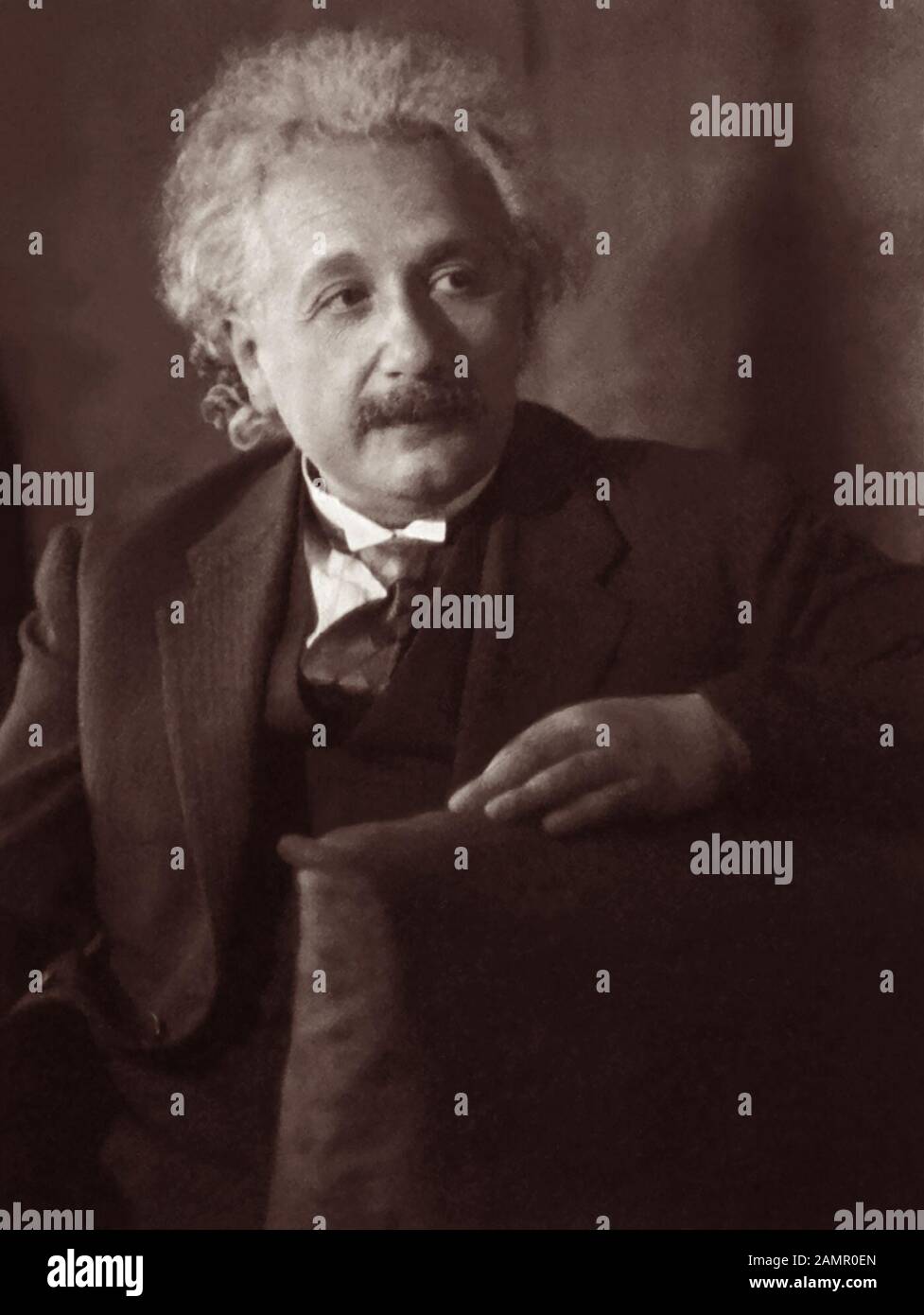 Albert Einstein (1879-1955) in a 1931 portray by Doris Ulmann. Stock Photo