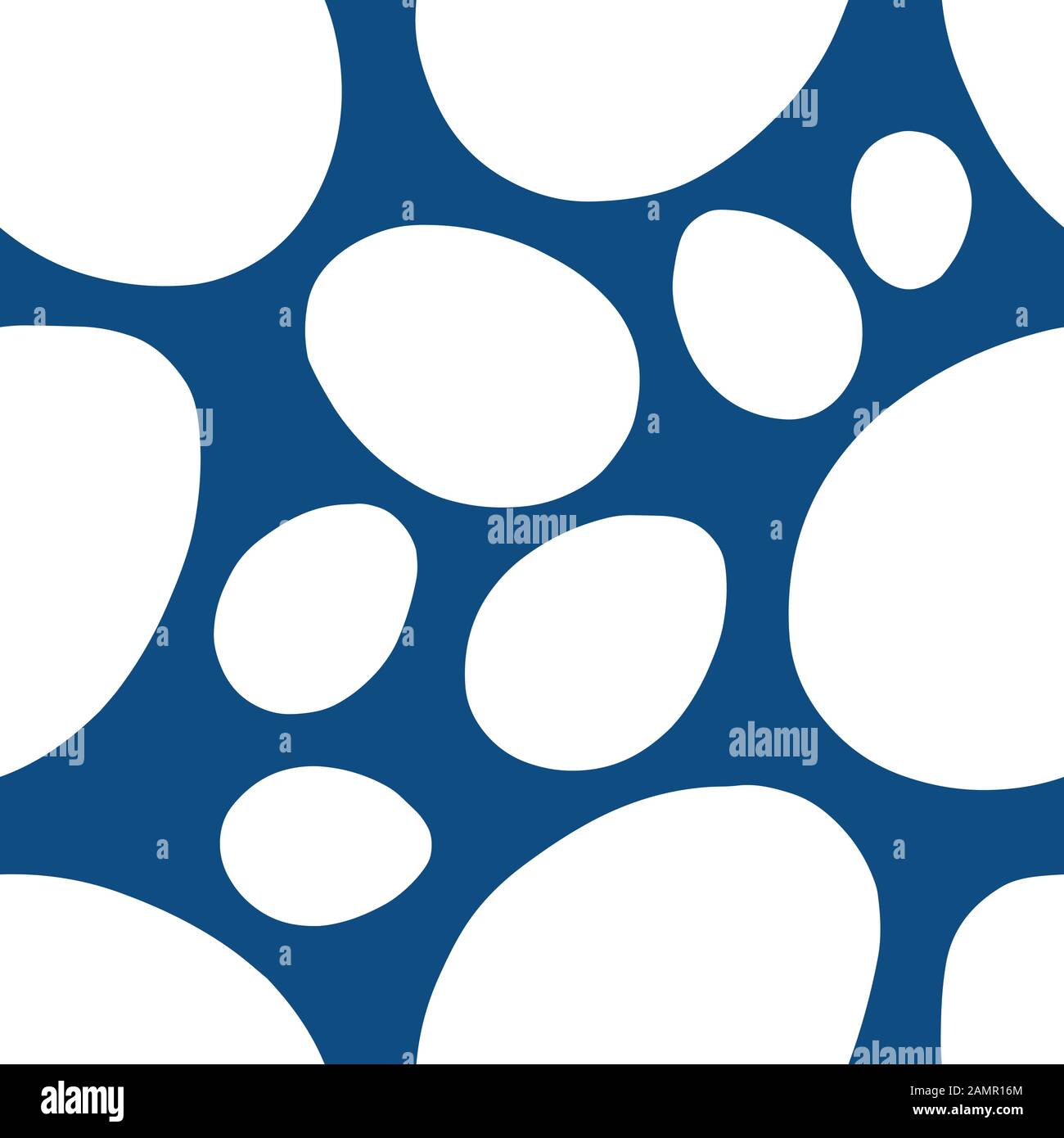 Easter seamless pattern with white eggs isolated on classic blue ...
