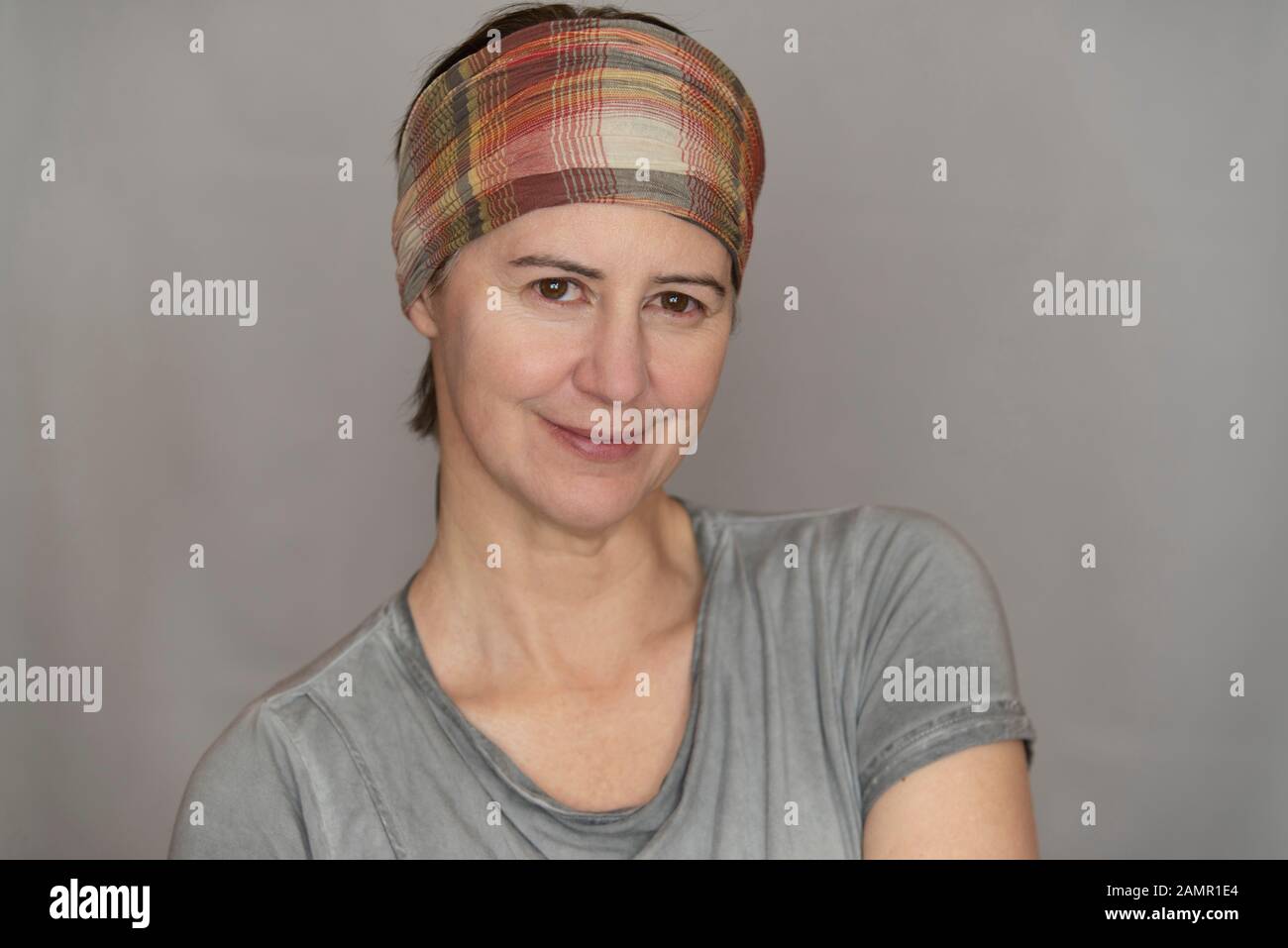 Portrait of a 50yearold woman Stock Photo Alamy