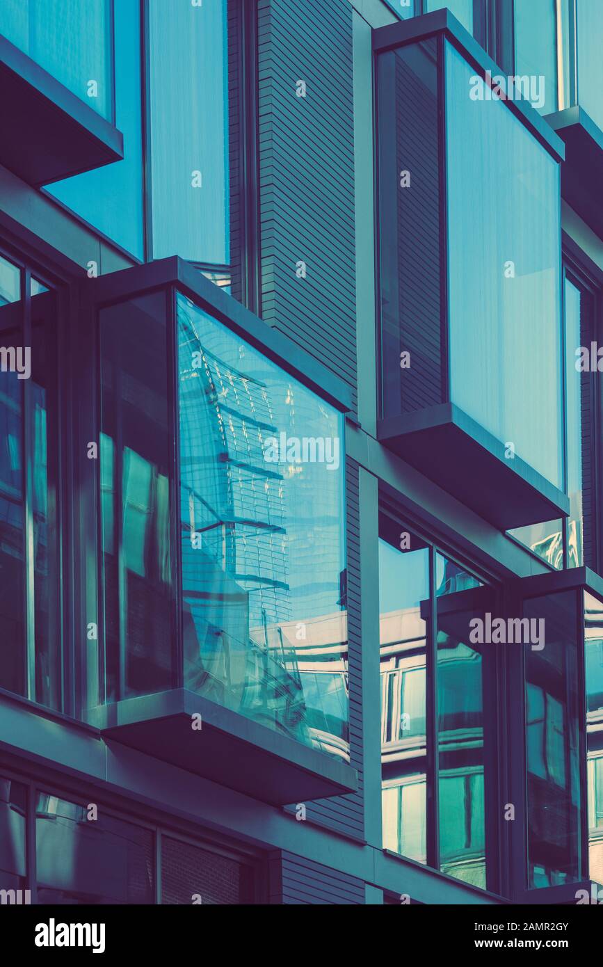 Modern architecture, commercial real estate in London,UK Stock Photo Alamy