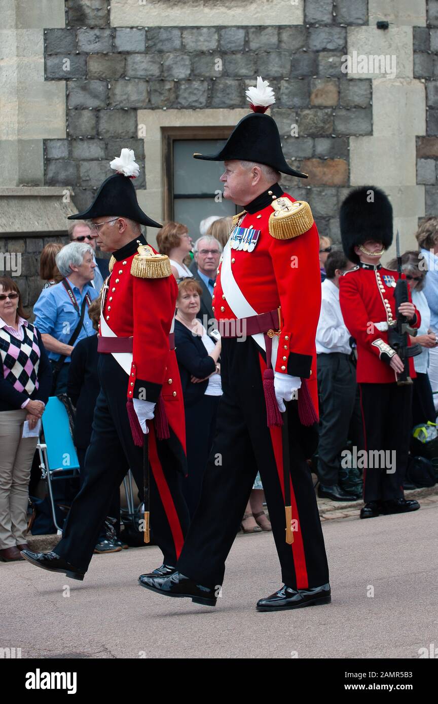 Military Knights of Windsor at the Garter Ceremony, Windsor Castle