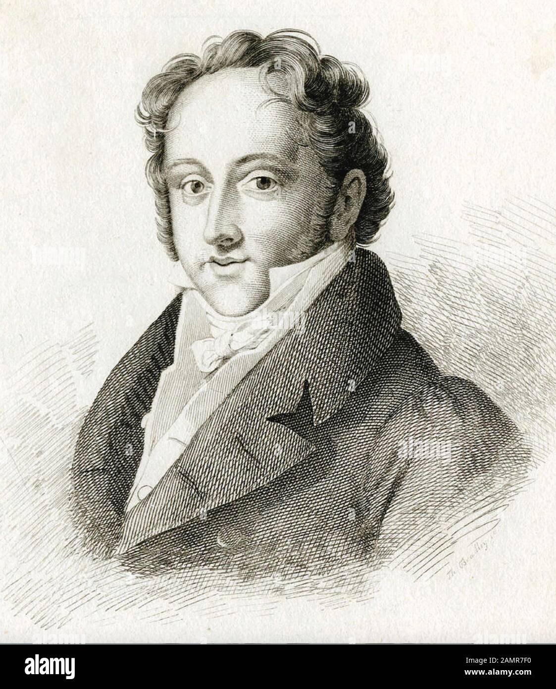 GIOACHINO ROSSINI (1792-1868) Italian opera composer, about 1825 Stock Photo