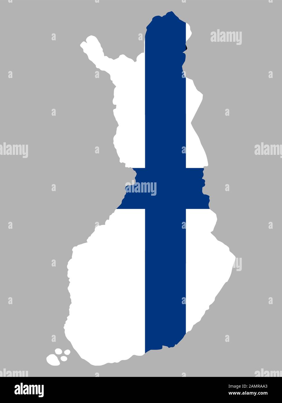 Finland Map flag Vector illustration Eps 10. Stock Vector