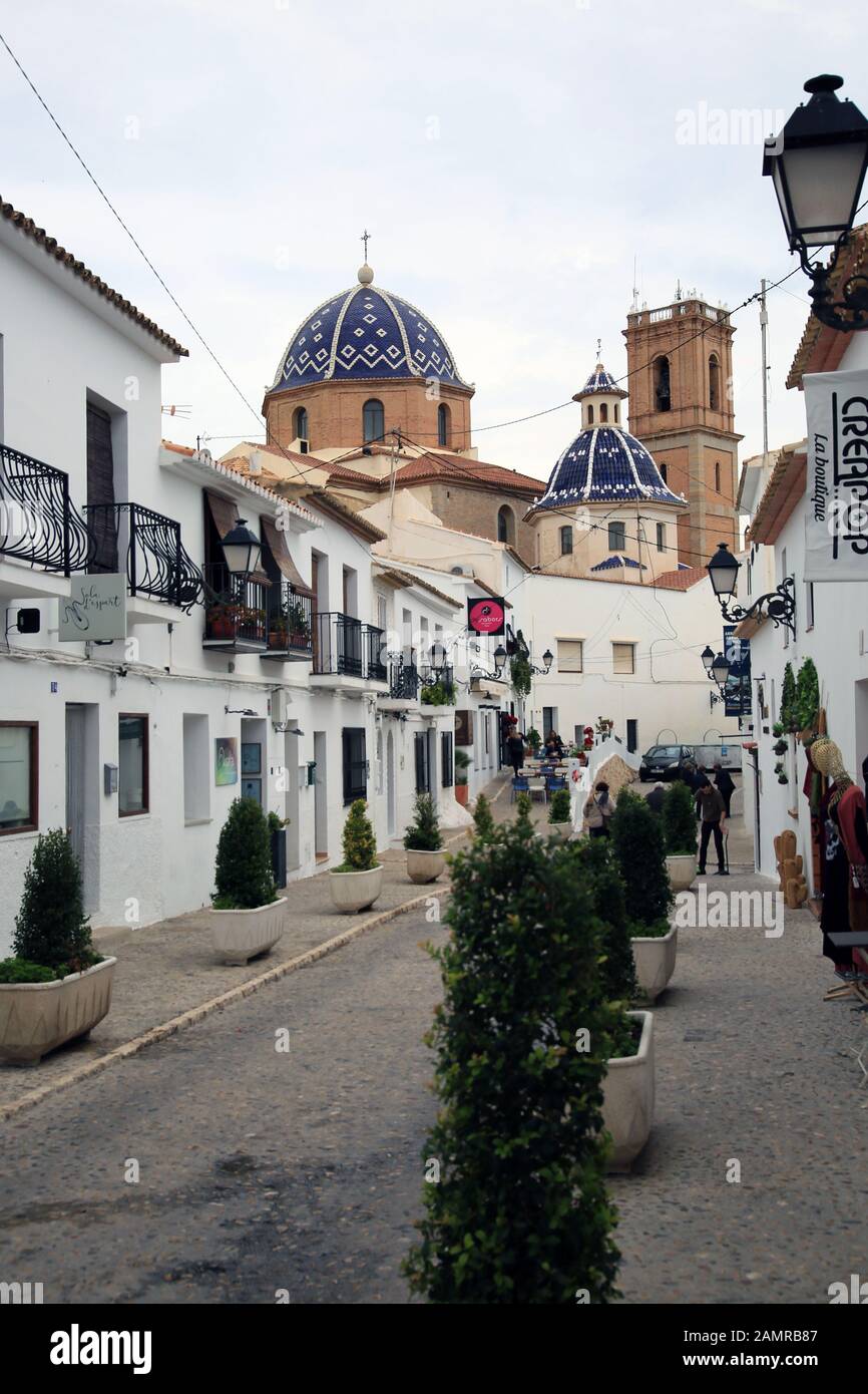 Altea Old Town, Albir, Spain Stock Photo Alamy