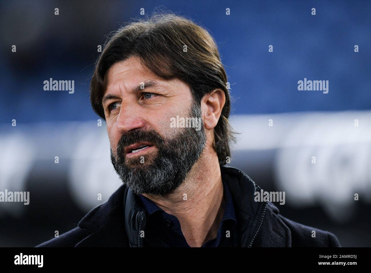 Rome, Italy. 14th Jan, 2020. Massimo Rastelli manager of Cremonese during the Italian Cup match between Lazio and Cremonese at Stadio Olimpico, Rome, Italy on 14 January 2020. Photo by Giuseppe Maffia. Credit: UK Sports Pics Ltd/Alamy Live News Stock Photo