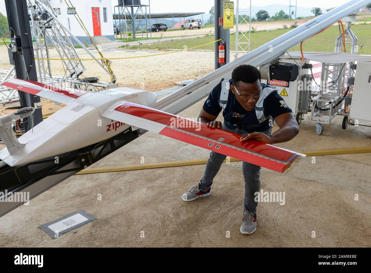 RWANDA, Gitarama, Muhanga, zipline drone airport , zipline is a