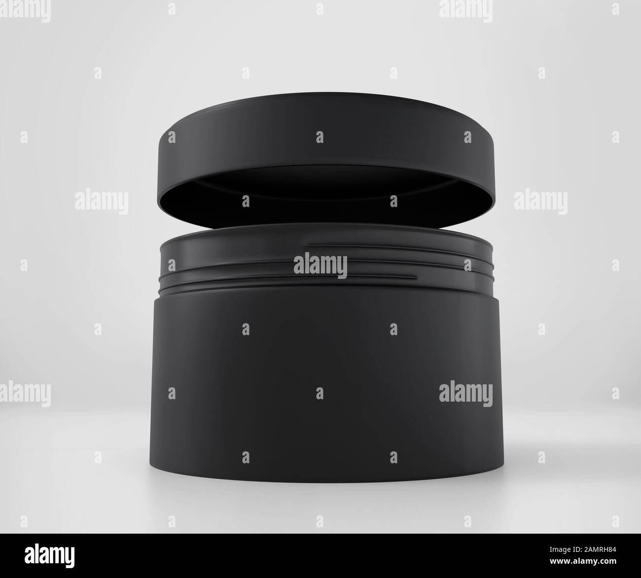 Download Blank White And Black Cosmetic Jar Mockup With Cap Realistic Packaging Mockup Template 3d Rendering Isolated On Light Background Stock Photo Alamy