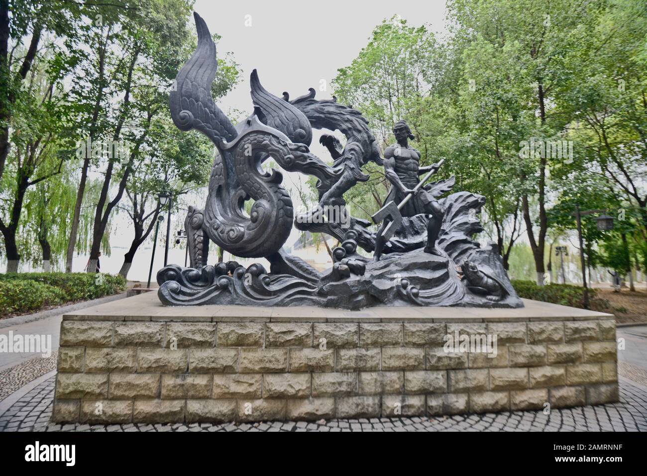 Dayu Myth Park. Wuhan, China Stock Photo