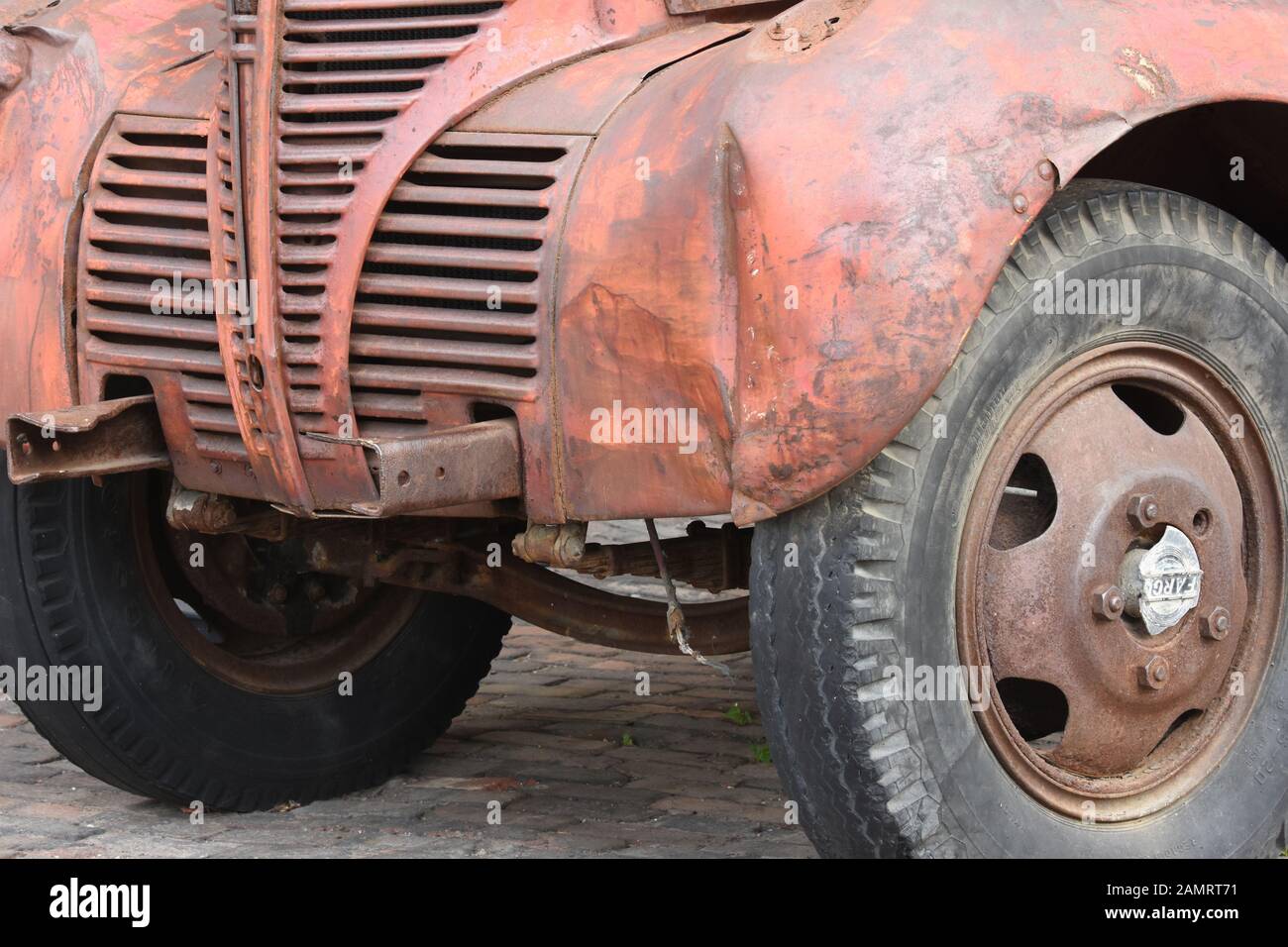 Old Pickup truck front, North America Stock Photo