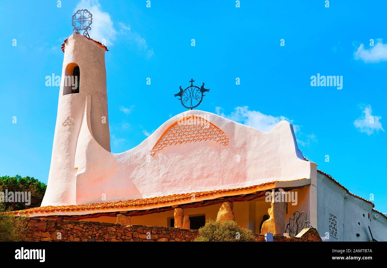 Church Of Stella Maris In Porto Cervo Sardinia Italy Reflex Stock Photo Alamy