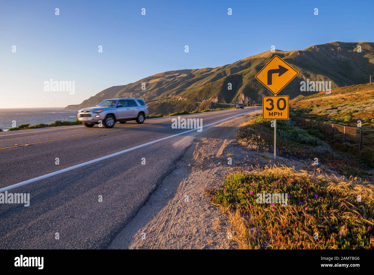View of Big Sur Coastline, Highway 1, Pacific Coast Highway, Pacific ...