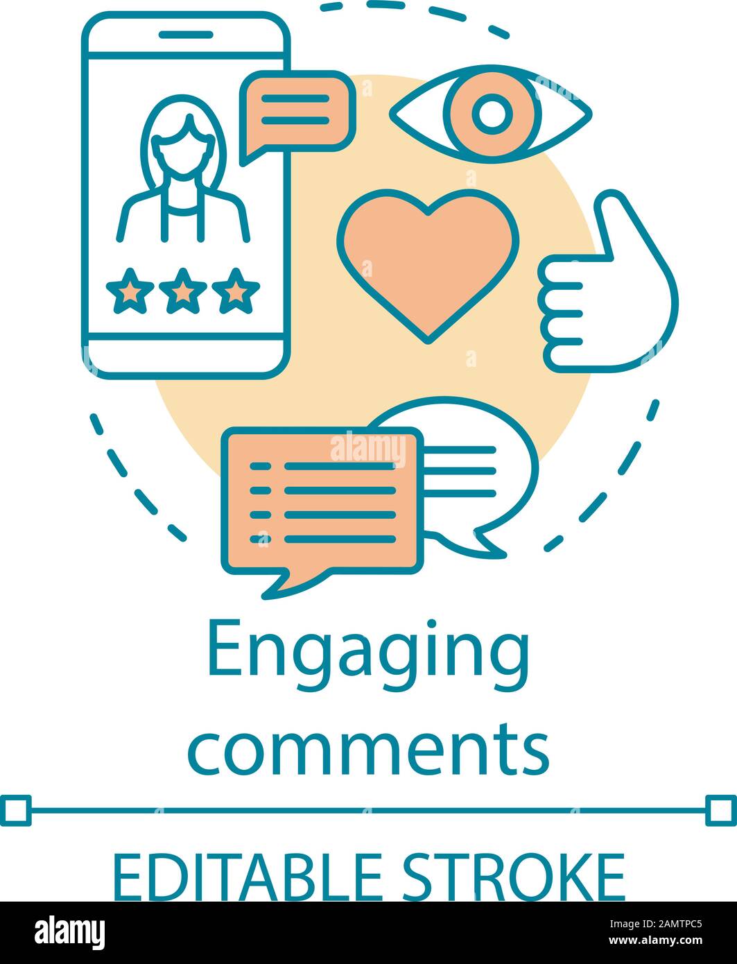 Commenting vector vectors Stock Vector Images - Alamy