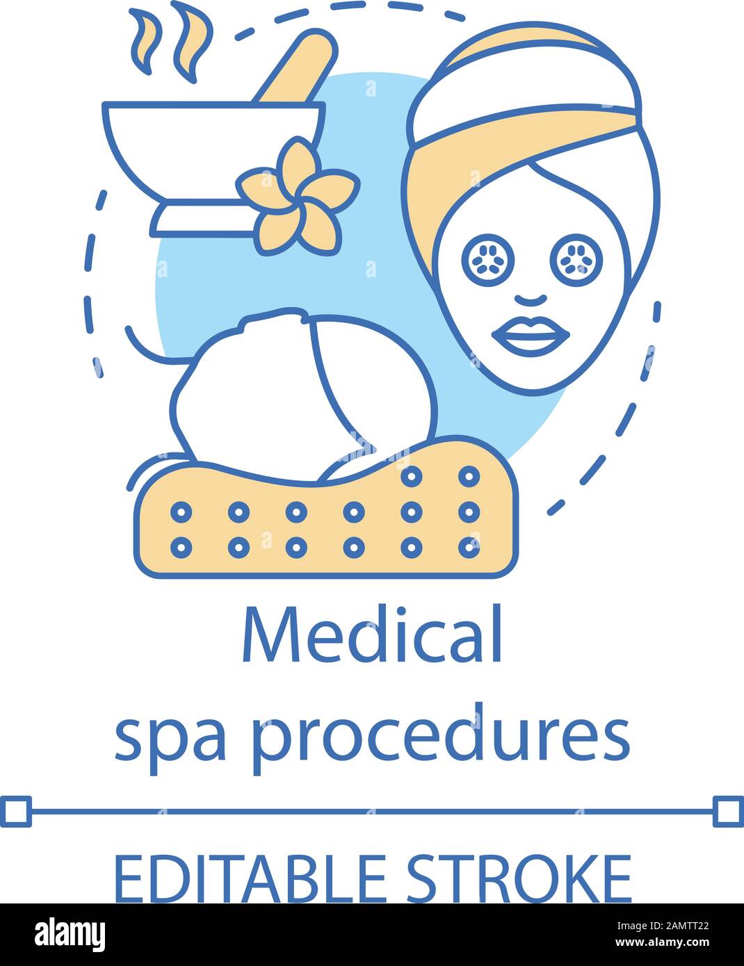 Medical spa procedures concept icon. Non-surgical cosmetic treatments idea  thin line illustration. Plastic surgery center service. Vector isolated out  Stock Vector Image & Art - Alamy