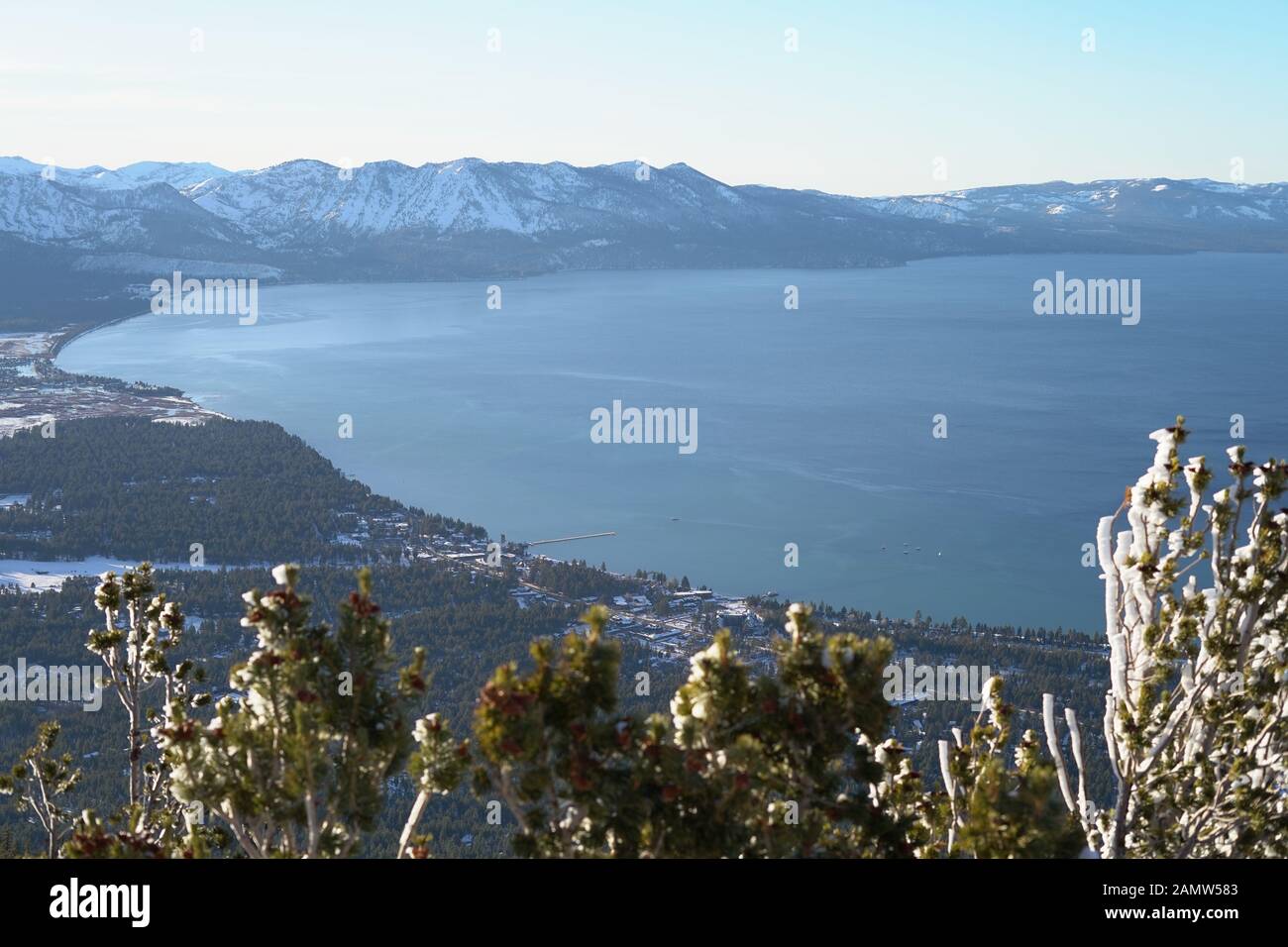 Heavenly Resort View of Lake Tahoe Stock Photo
