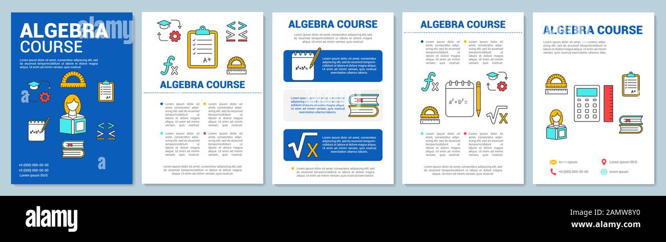 algebra-course-math-lessons-brochure-template-layout-flyer-booklet