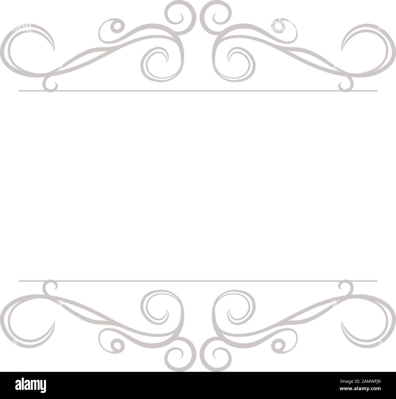 Frame Bottom Design This is a illustration of Top and bottom antique pattern frame Stock ...