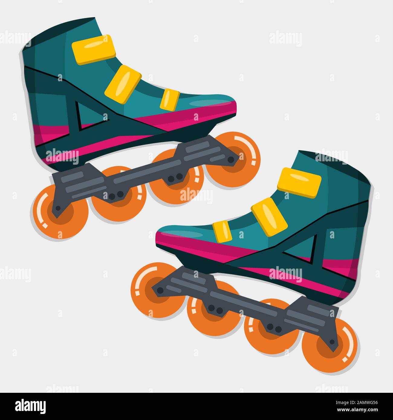 roller skate isolated vector illustration Stock Vector Image & Art - Alamy