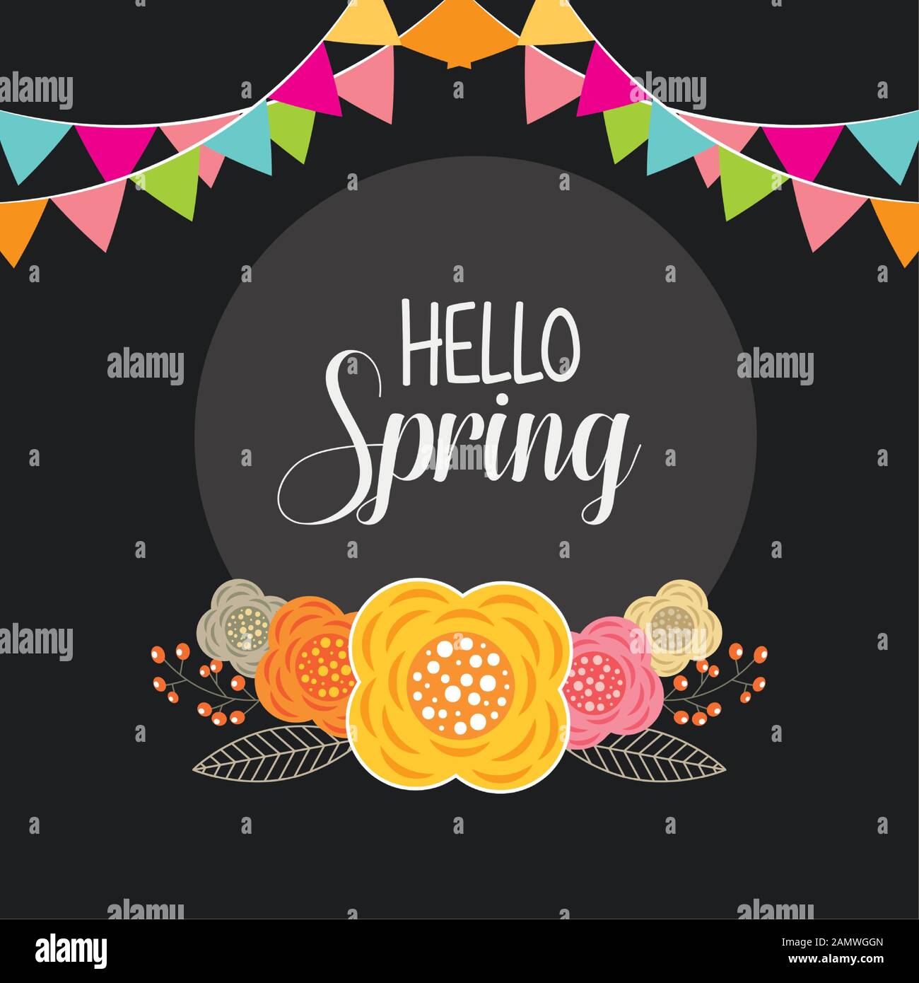 Ornate garlands Stock Vector Images - Alamy