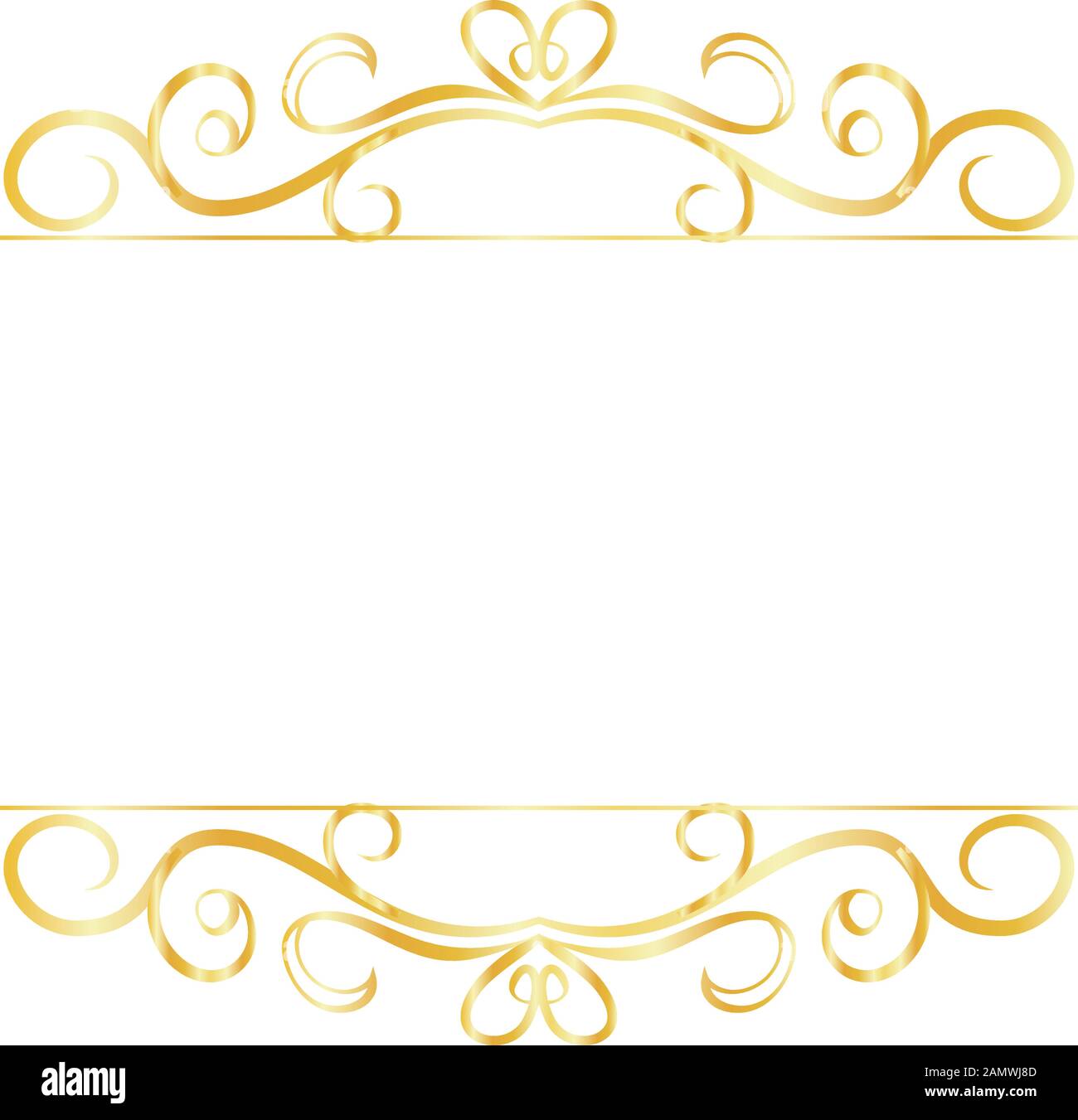 Frame Bottom Design This is a illustration of Top and bottom antique pattern frame Stock ...