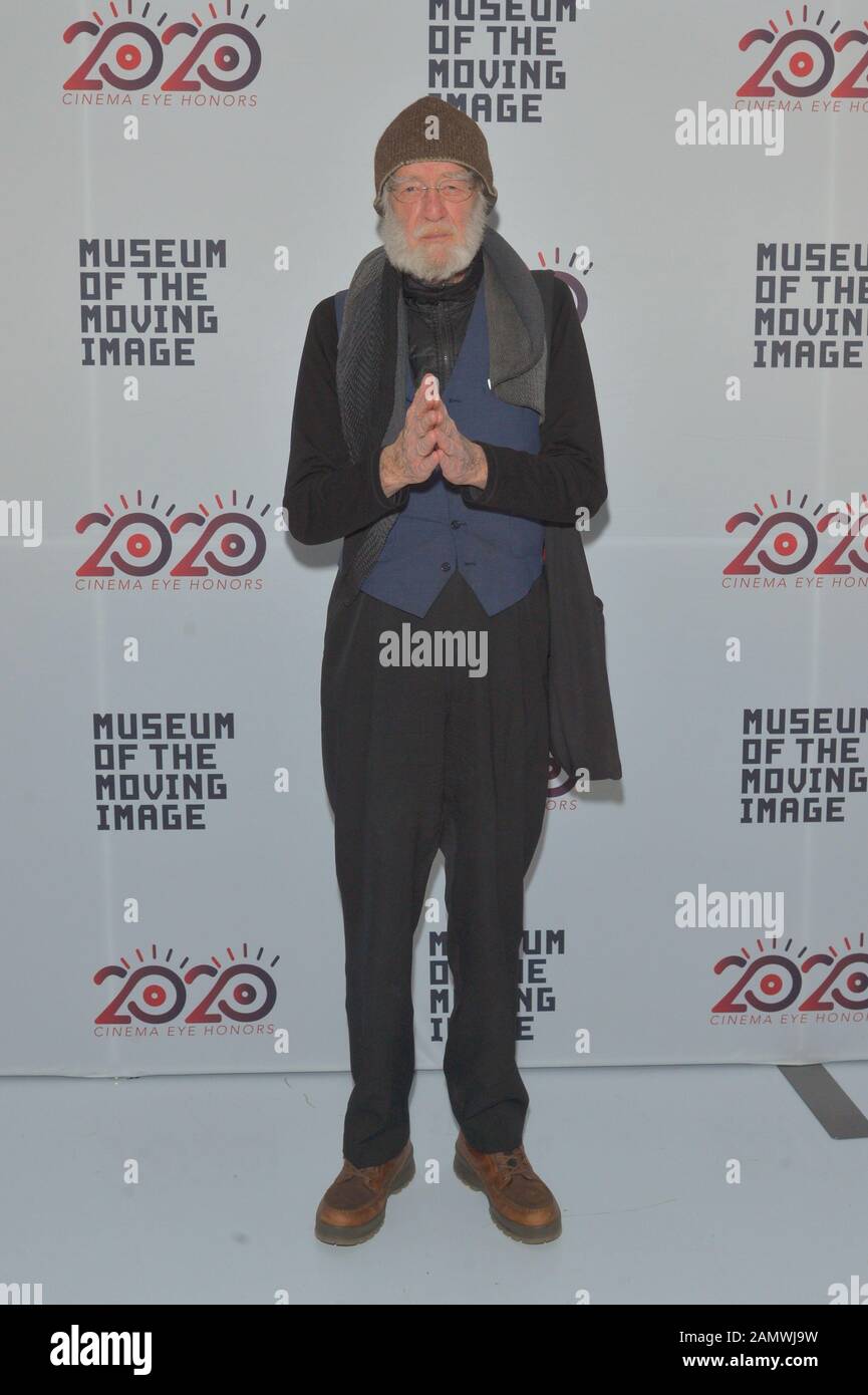 JANUARY 06 - ASTORIA, NY: Godfrey Reggio attends the Cinema Eye 2020 Awards Ceremony at the Museum of the Moving Image on January 6, 2020 in New York Stock Photo
