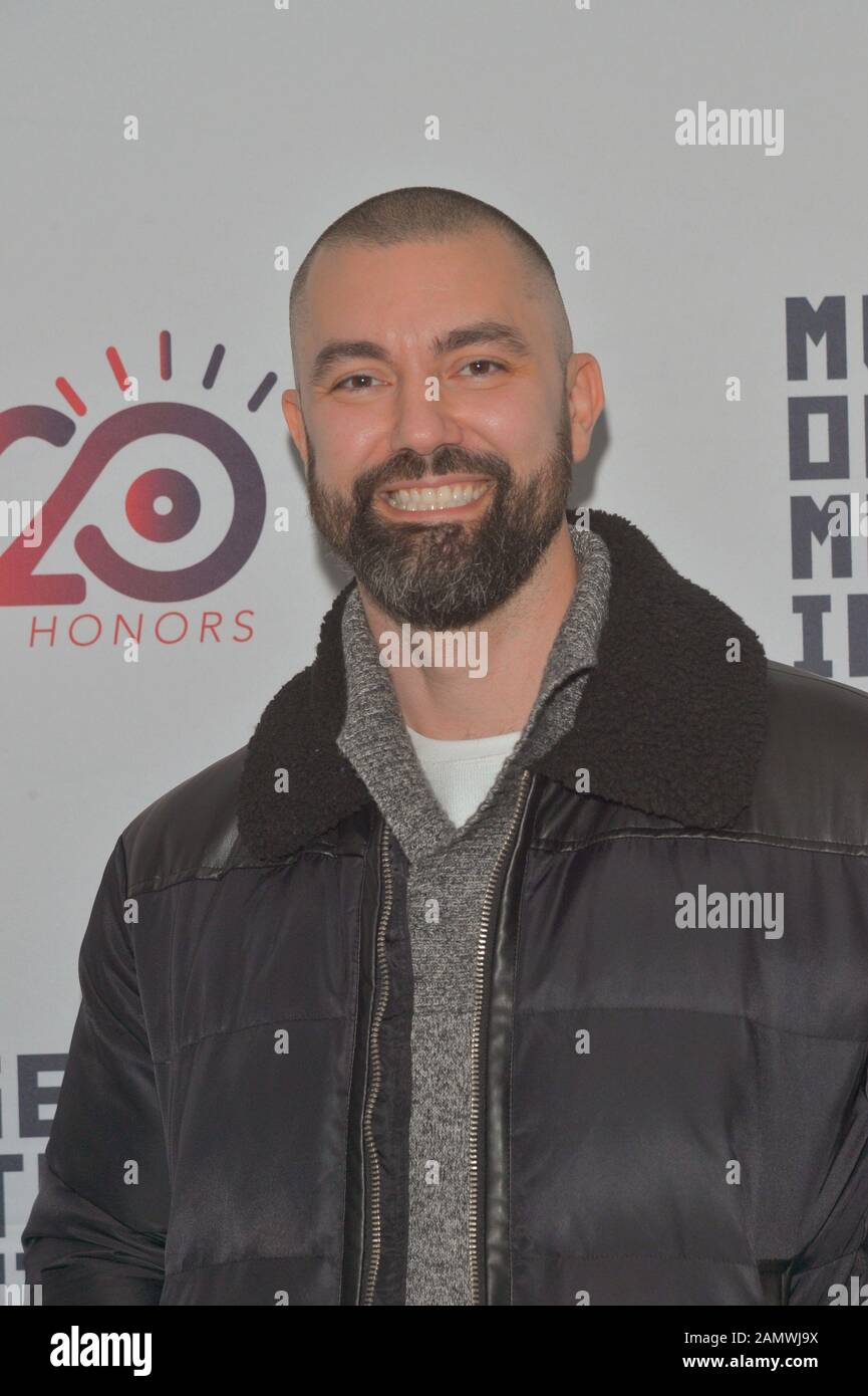 JANUARY 06 - ASTORIA, NY: Alexander Hammer attends the Cinema Eye 2020 Awards Ceremony at the Museum of the Moving Image on January 6, 2020 in New Yor Stock Photo