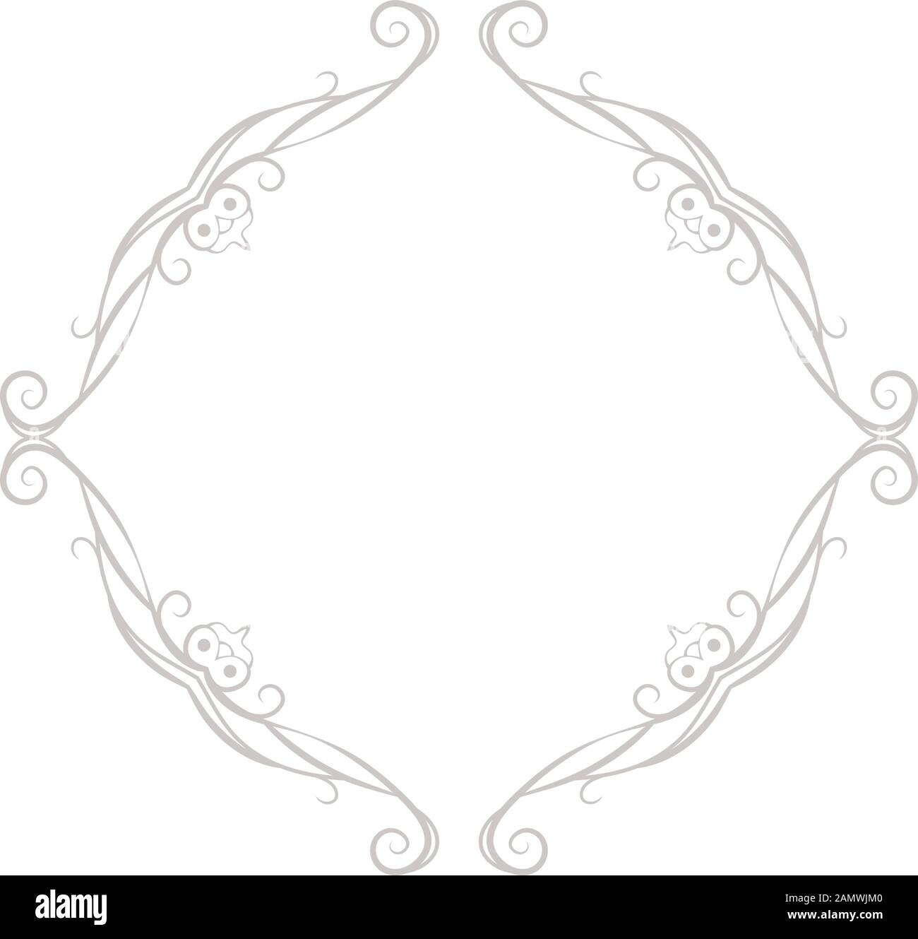 This is a illustration of Diamond antique pattern frame Stock Vector ...