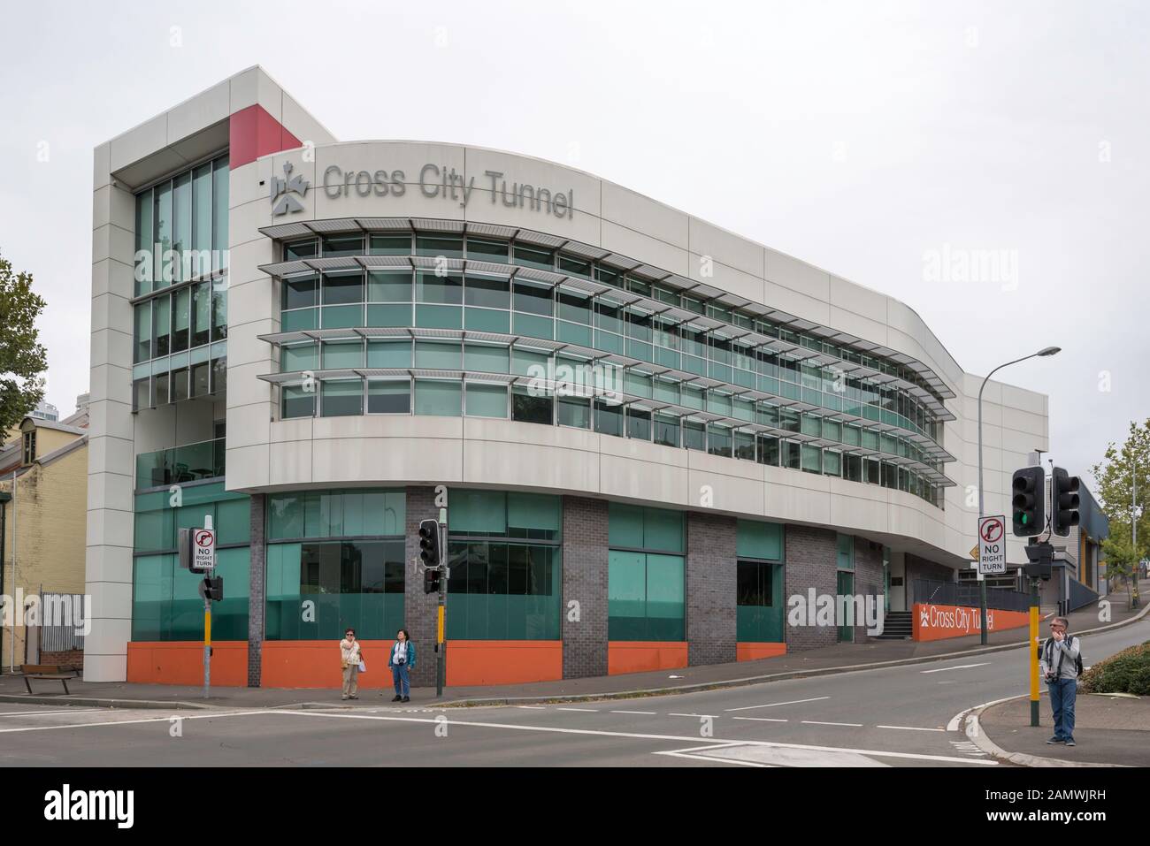 The Sydney Cross City Tunnel Control Centre is in fact two buildings, one a three-story Control Centre plus a single level 24/7 Maintenance Centre. Stock Photo