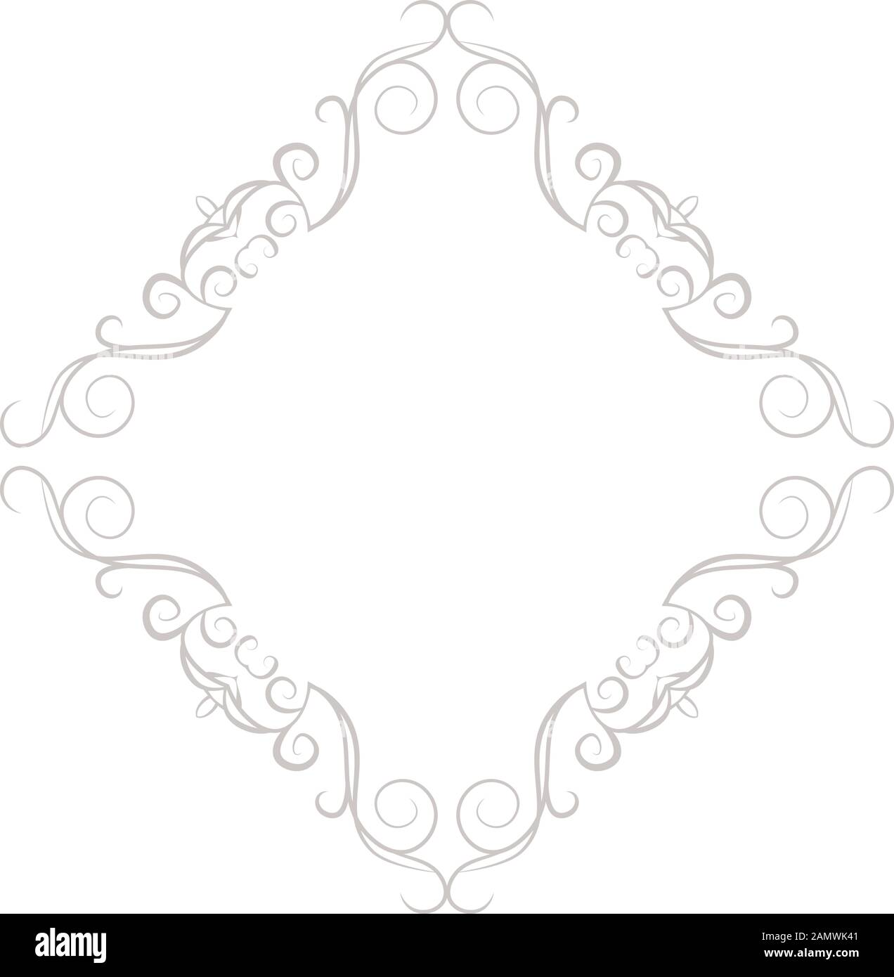 This is a illustration of Diamond antique pattern frame Stock Vector ...