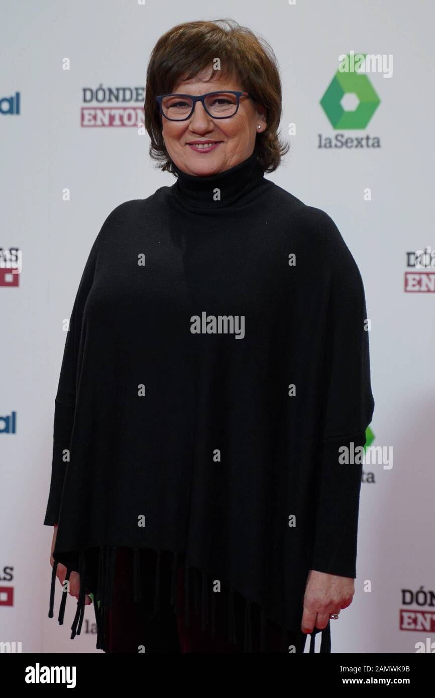 Madrid, Spain. 14th Jan, 2020. Olga Viza attends the presentation of 'Donde estabas entonces' TV show new season, in Madrid, on Tuesday 14, January 2020 Credit: CORDON PRESS/Alamy Live News Stock Photo