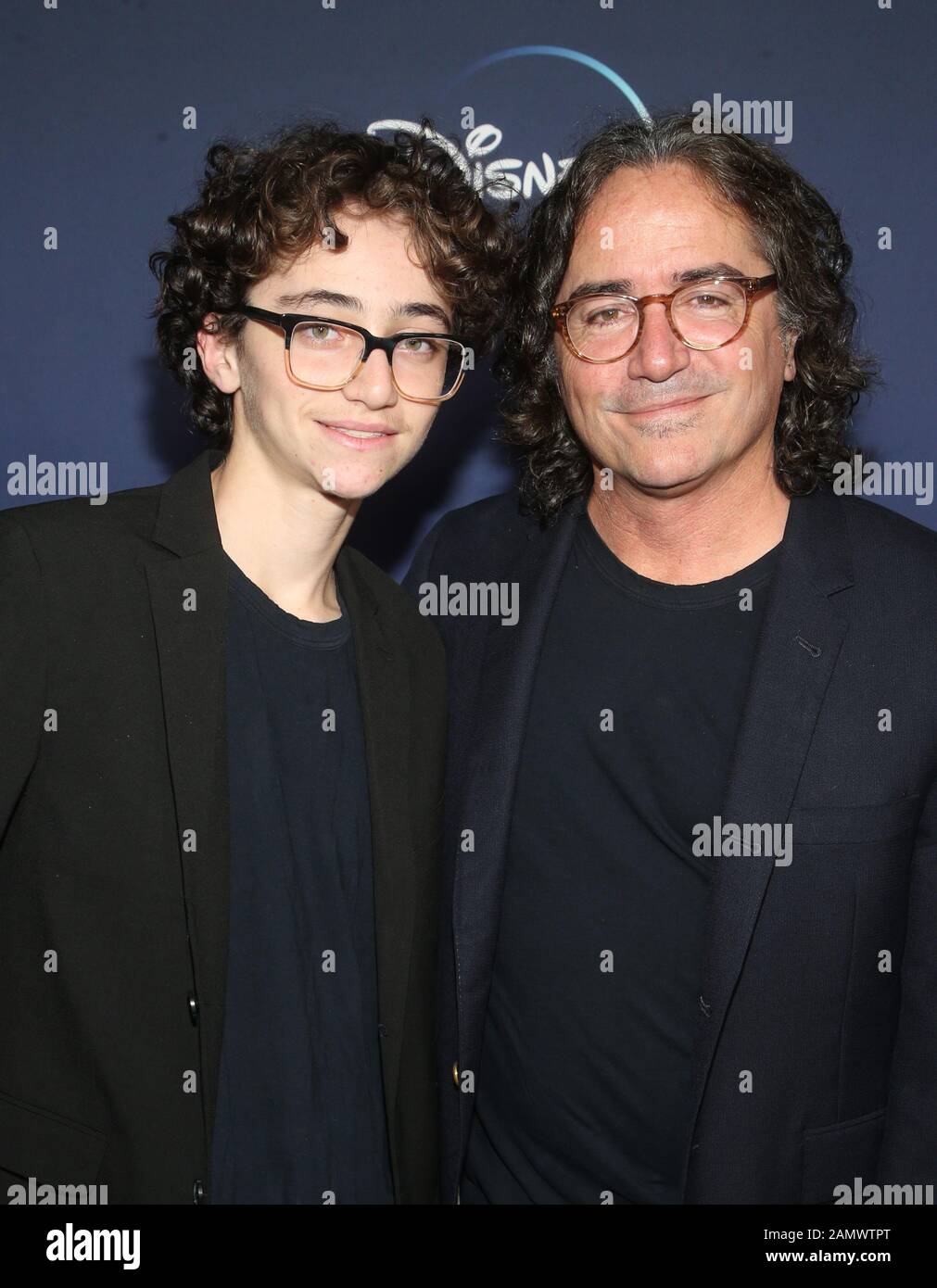 Hollywood, California, USA. 14th Jan, 2020. Brad Silberling, Bodhi Russell Silberling. Premiere Of Disney  's 'Diary Of A Future President held at the ArcLight Cinemas. Credit: FS/AdMedia/Newscom/Alamy Live News Stock Photo