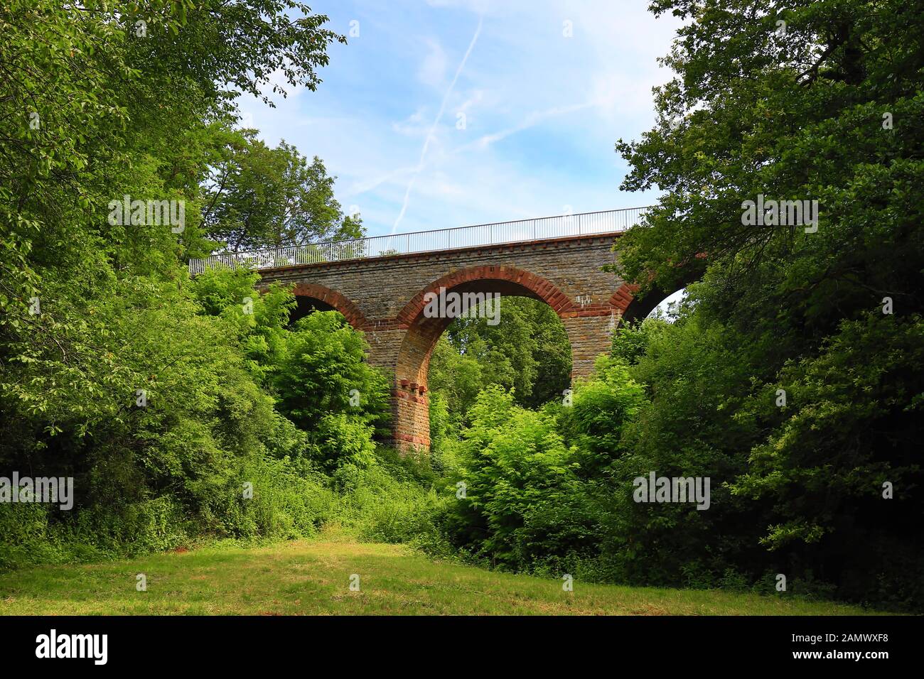 Viaduct at Eichelberg (Östringen), a former railway bridge Stock Photo
